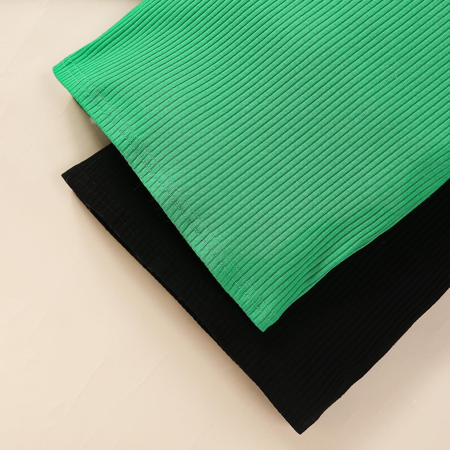 Toddler Girl Shirts Ruffled Long Sleeve Baby Tee Tops, Ribbed Toddler Girl Blouse, Fall Baby Girl Clothes 2-Pack 12M-7Y - Image 5