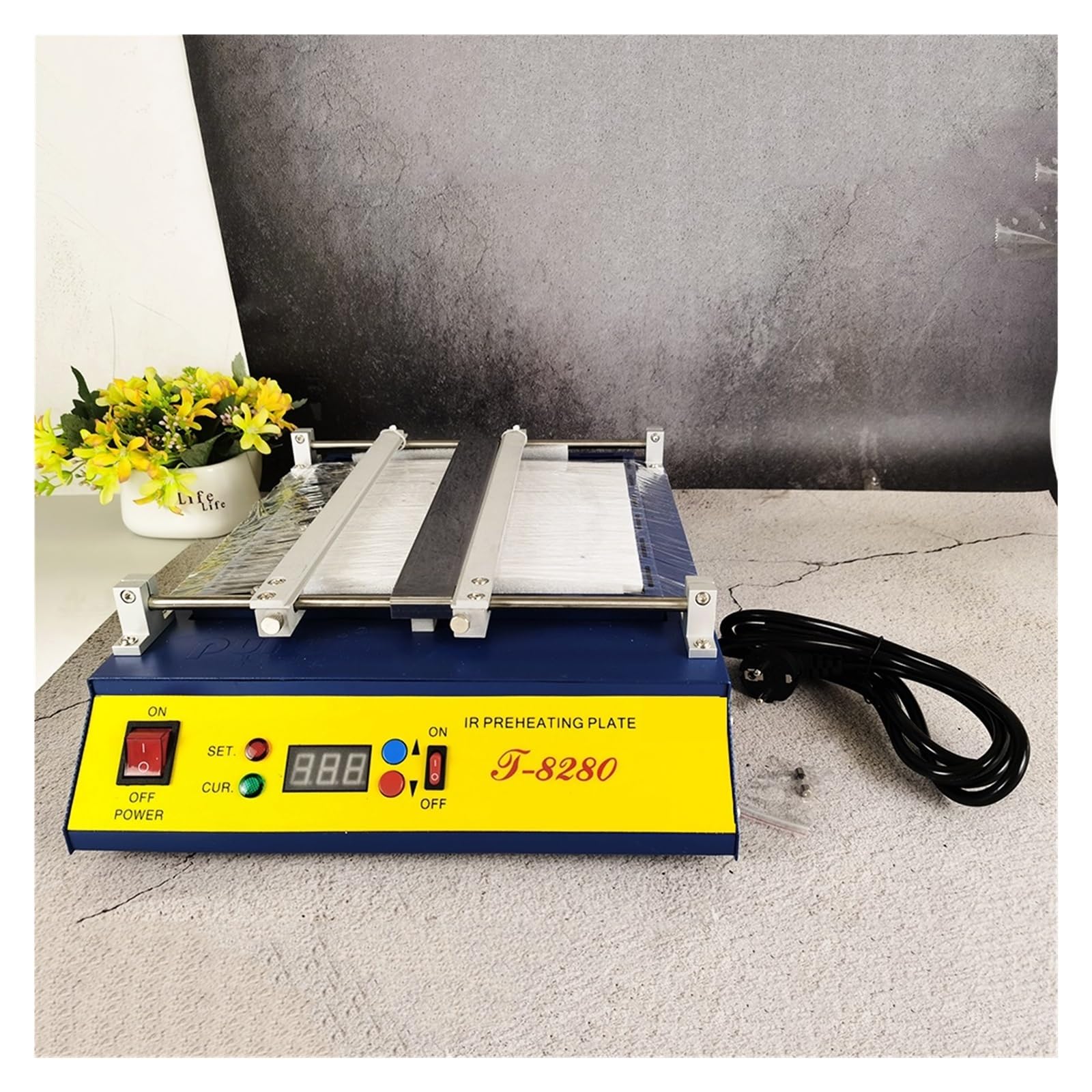 IR-Vorheizplatte T-8280 T8280 Vorheizofen T 8280 Infrarot-Vorheizstation for PCB SMD BGA,Präzise Temperaturregelung