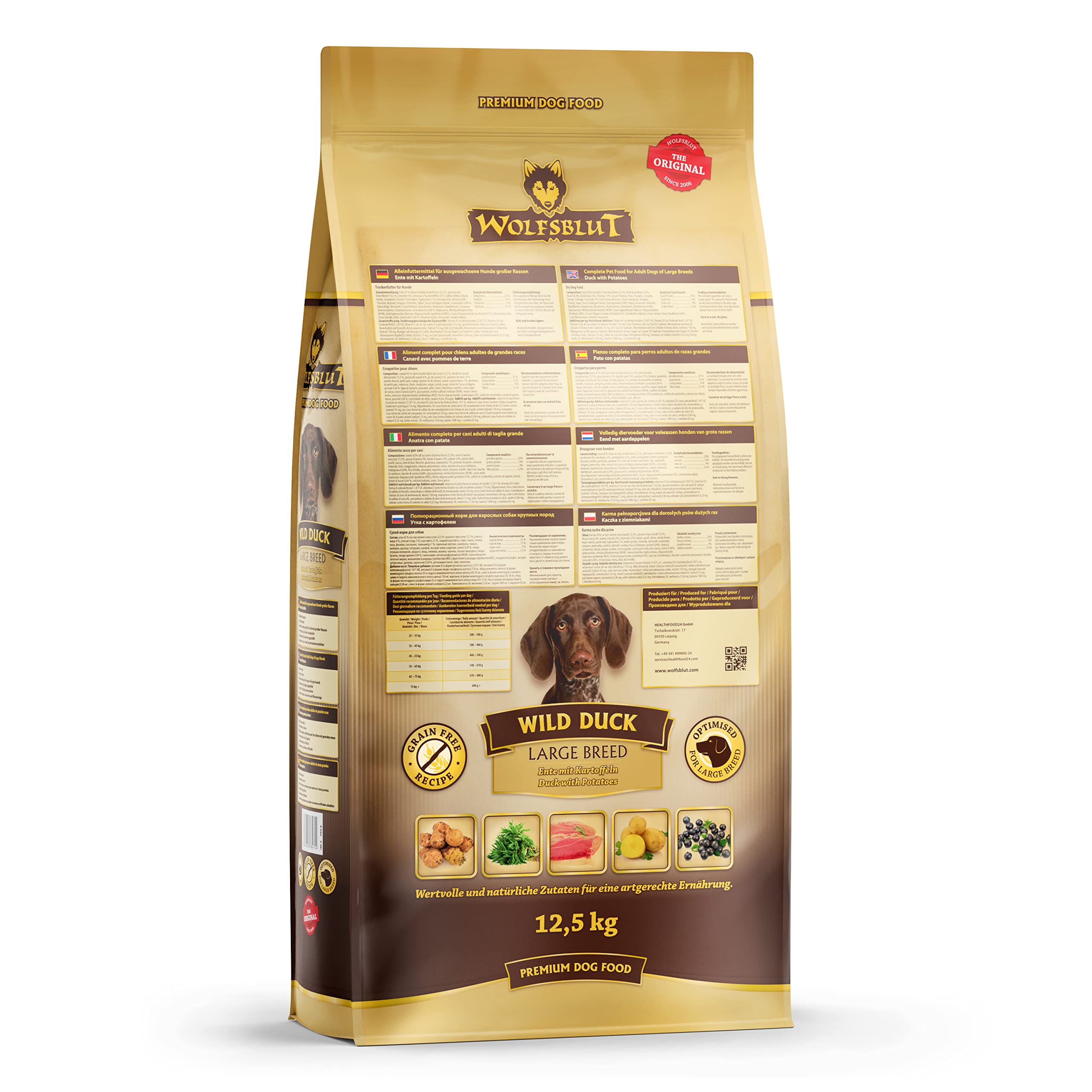 Wolfsblut Wild Duck Large Breed 12,5 kg