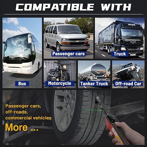 Miniatura 8 de Autel MaxiTPMS TBE200 (E) Examinador de disco de freno y profundidad de banda de rodadura de neumáticos automotriz, herramienta de análisis de