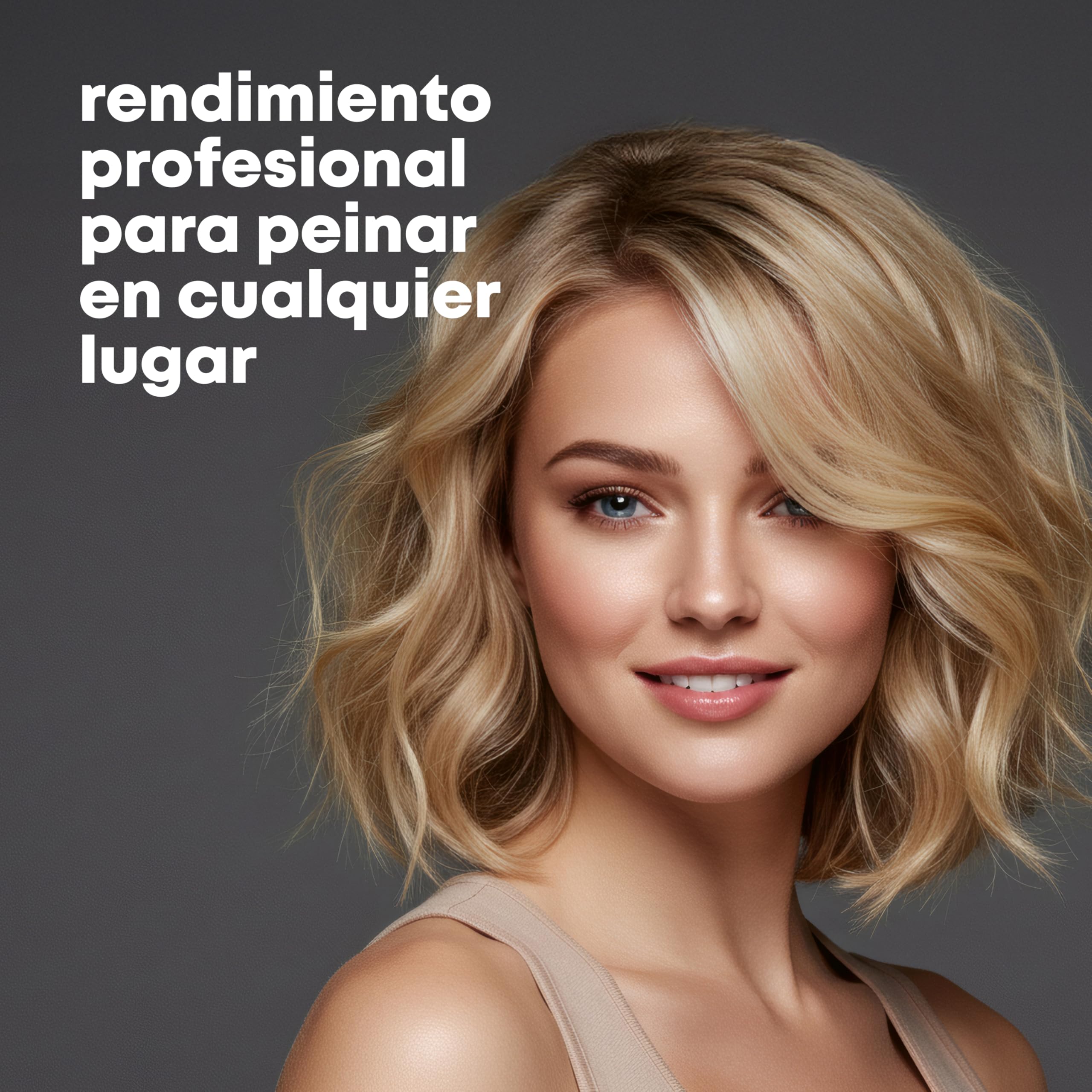 REVAMP Plancha de Pelo Inalámbrica Compacta Liberate de Cerámica - Plancha de Pelo Recargable, Plancha Portátil para Alisar, Rizar y Ondular - Rosa