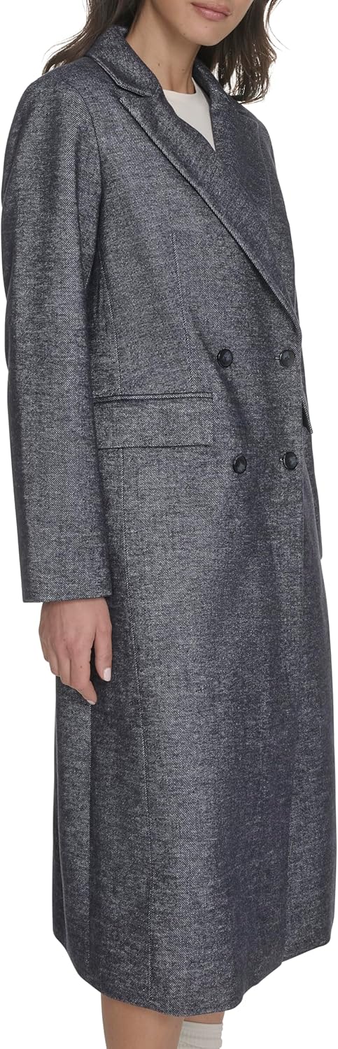 Levi's Womens Maxi Length Double Breasted Wool Blend Coat - Image 2