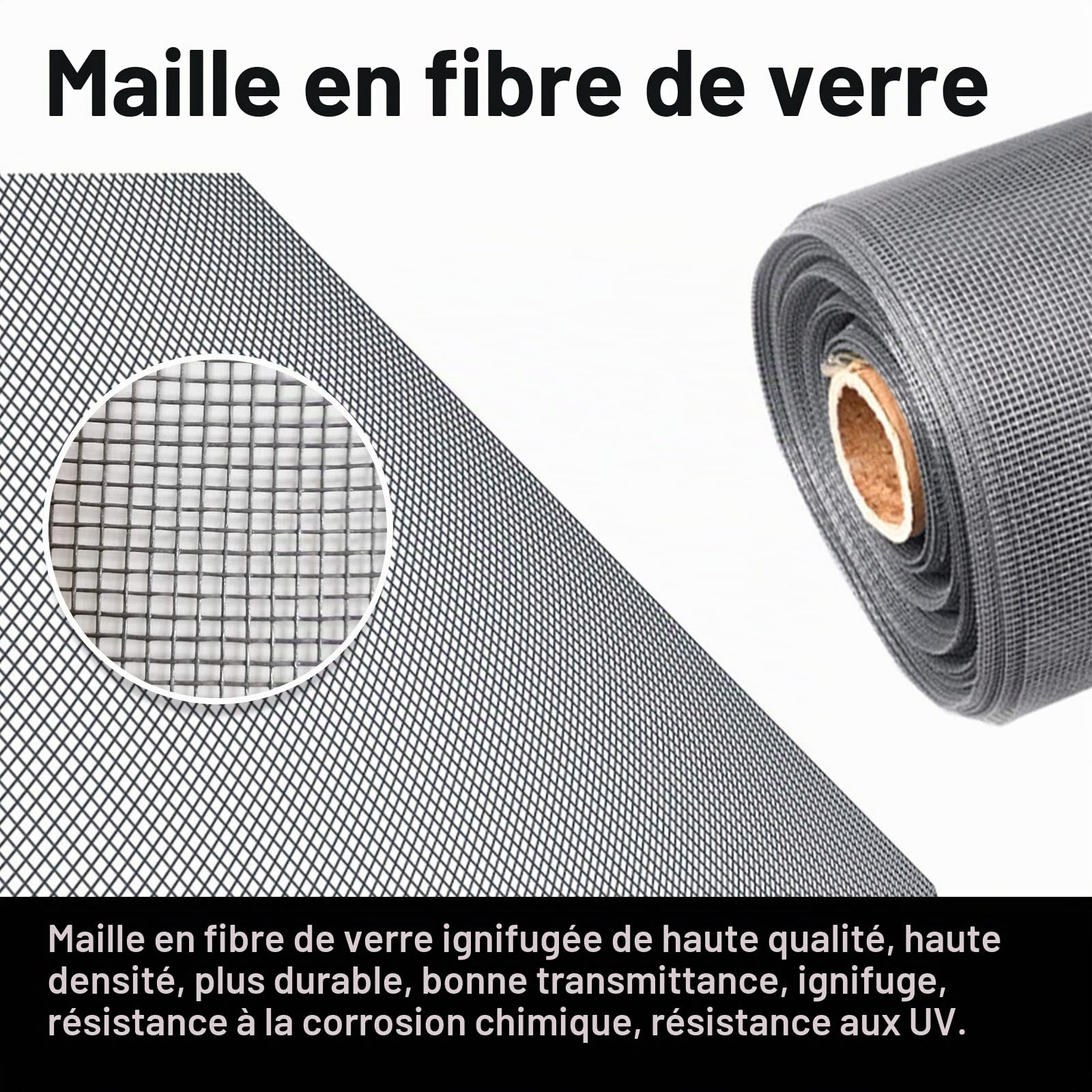 NeatiEase DIY Moustiquaire magnétique aimantée réglable pour fenêtre - Max 100 x 130 cm - Sans perçage, Peut être coupé - Facile à installer（Cadre blanc,toile blanche）