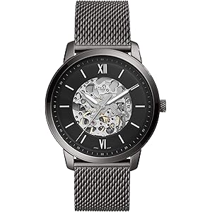 FOSSIL 自動巻き時計 ME3080 ブラック Amazon.co.jp: Fossil Men's Modern Machine ME3080 Black