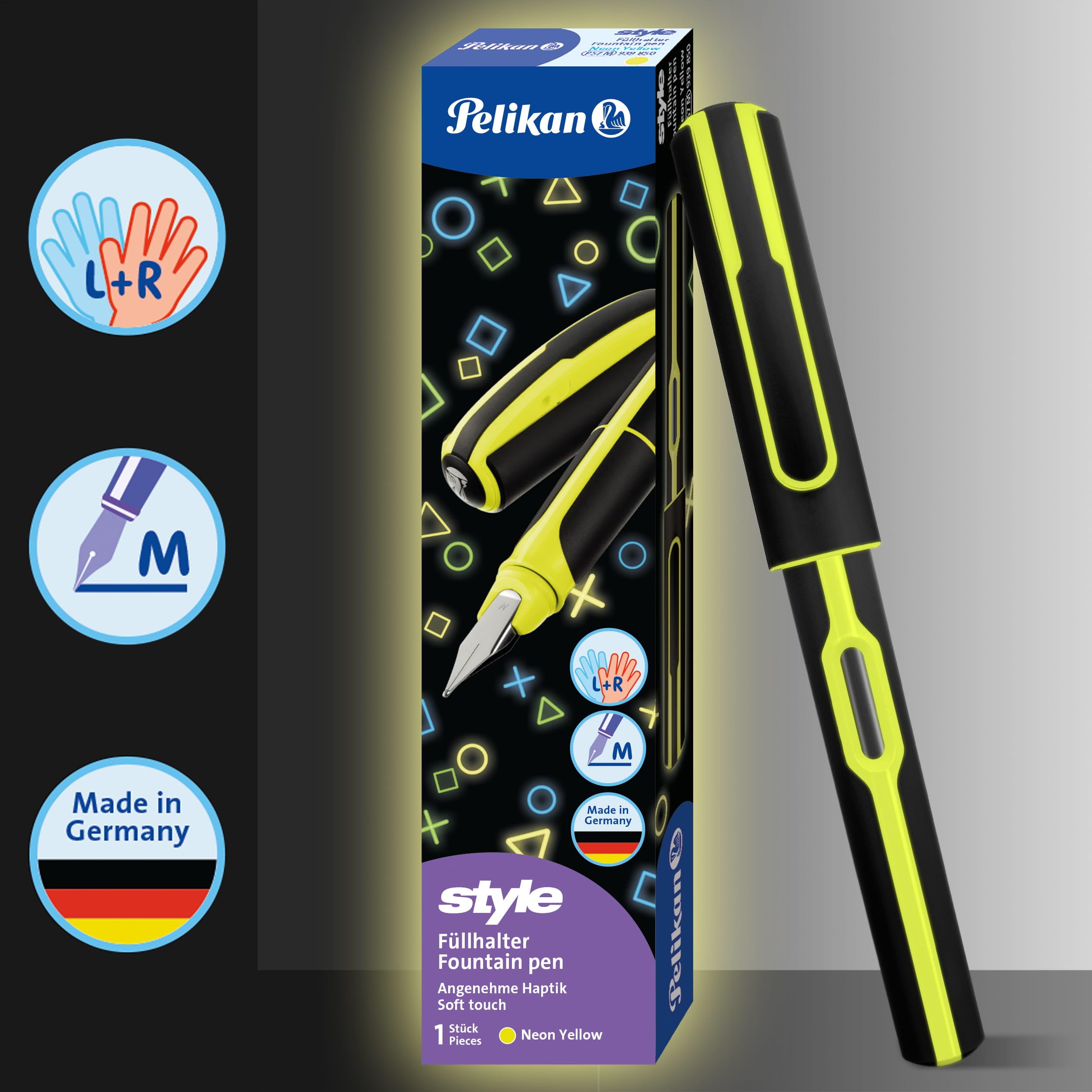 Amazon | Pelikanスタイルp57 m子供の万年筆with Mペン先ブラック