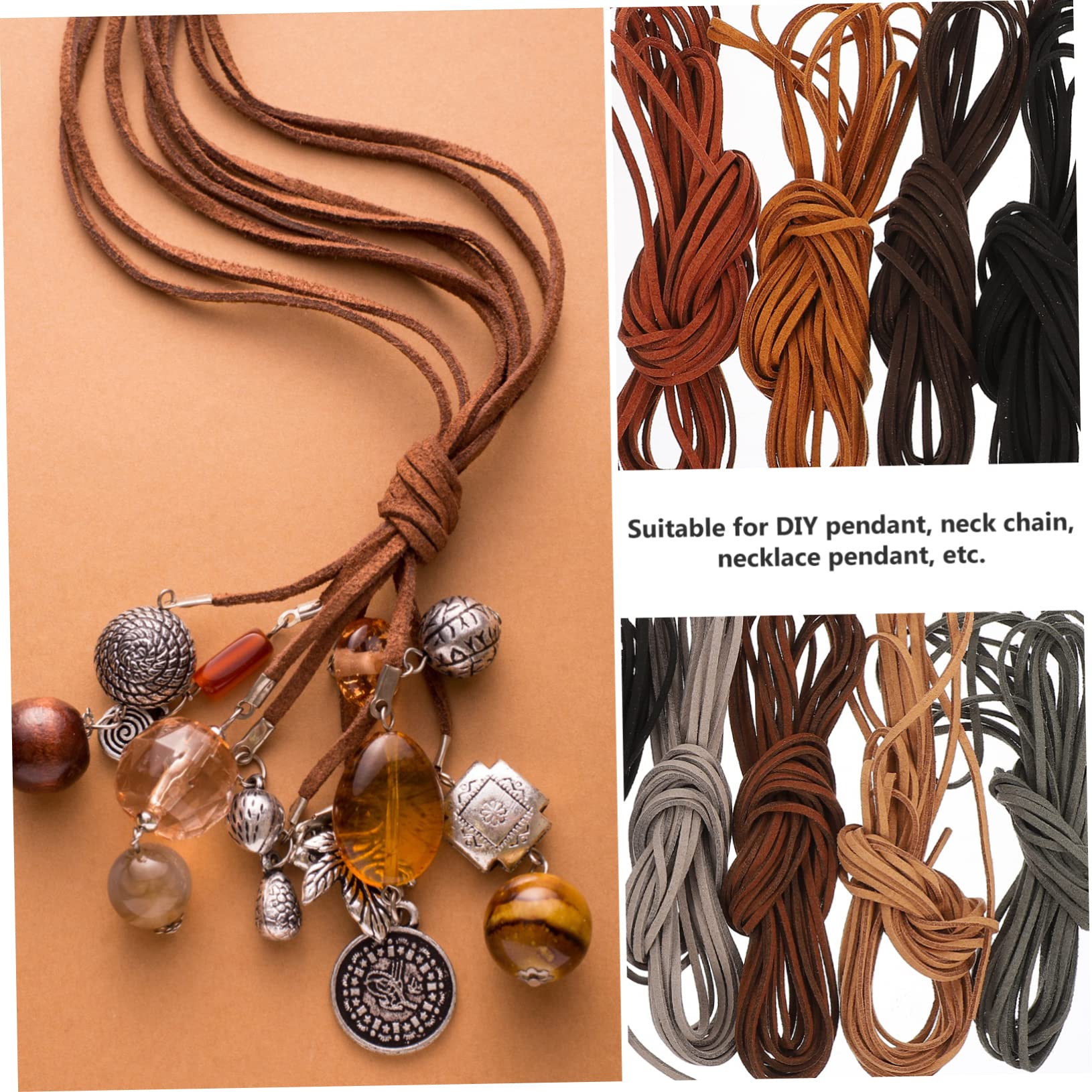 ARTIBETTER 3 Sätze DIY Schmuckset Suede Cord für Armbänder Vielseitige Schmuckteile mit Verschlüssen Farben für Designs und Bastelprojekte