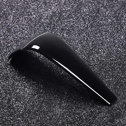 Miniatura 5 de Fydun Cubierta para pomo de palanca de cambios, cubierta de marco de la cabeza de la palanca de cambios, color negro piano ABS, para 1 serie E90 E92