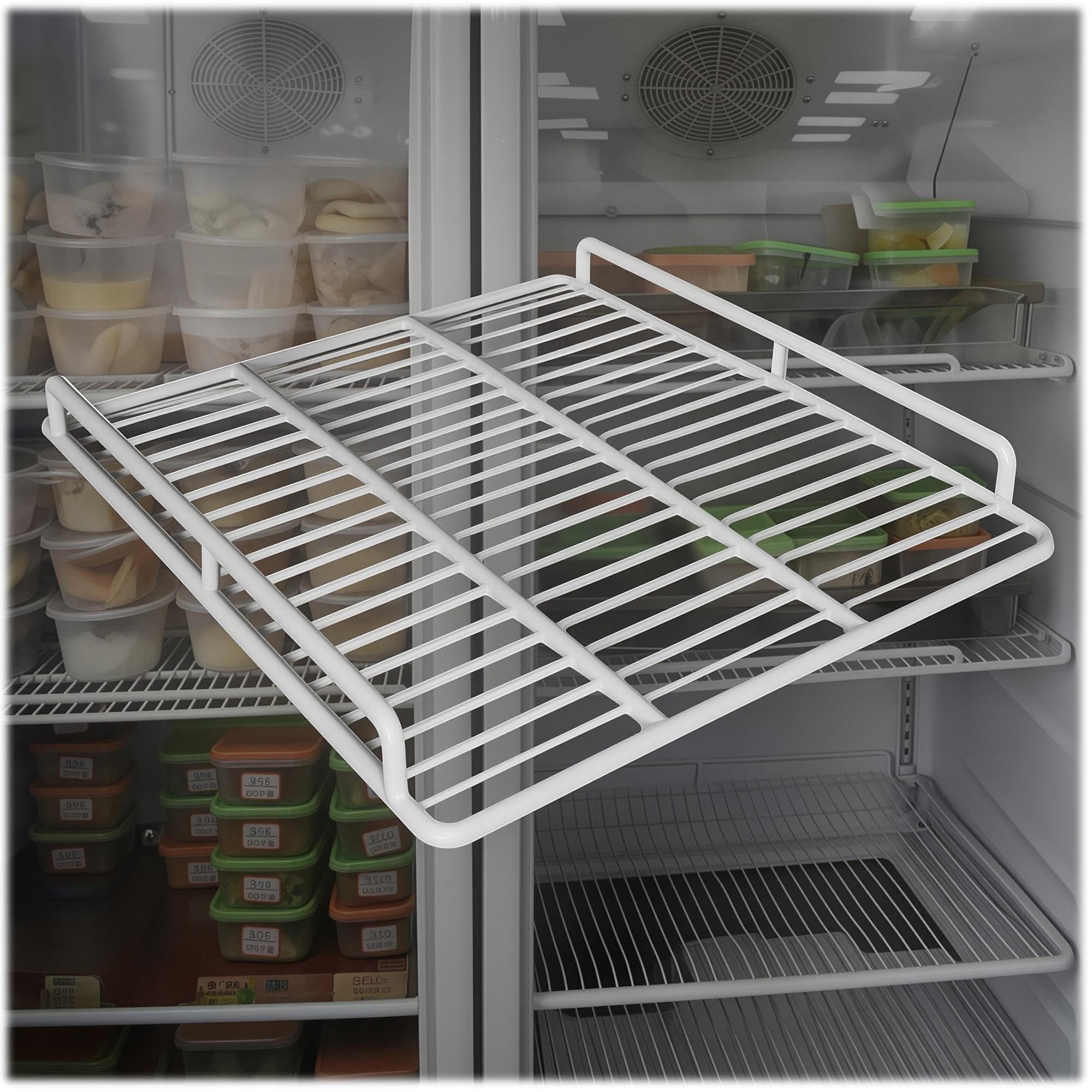 Gitterregal für Kühlschrank Gefrierfach, Display-Schrank Organizer