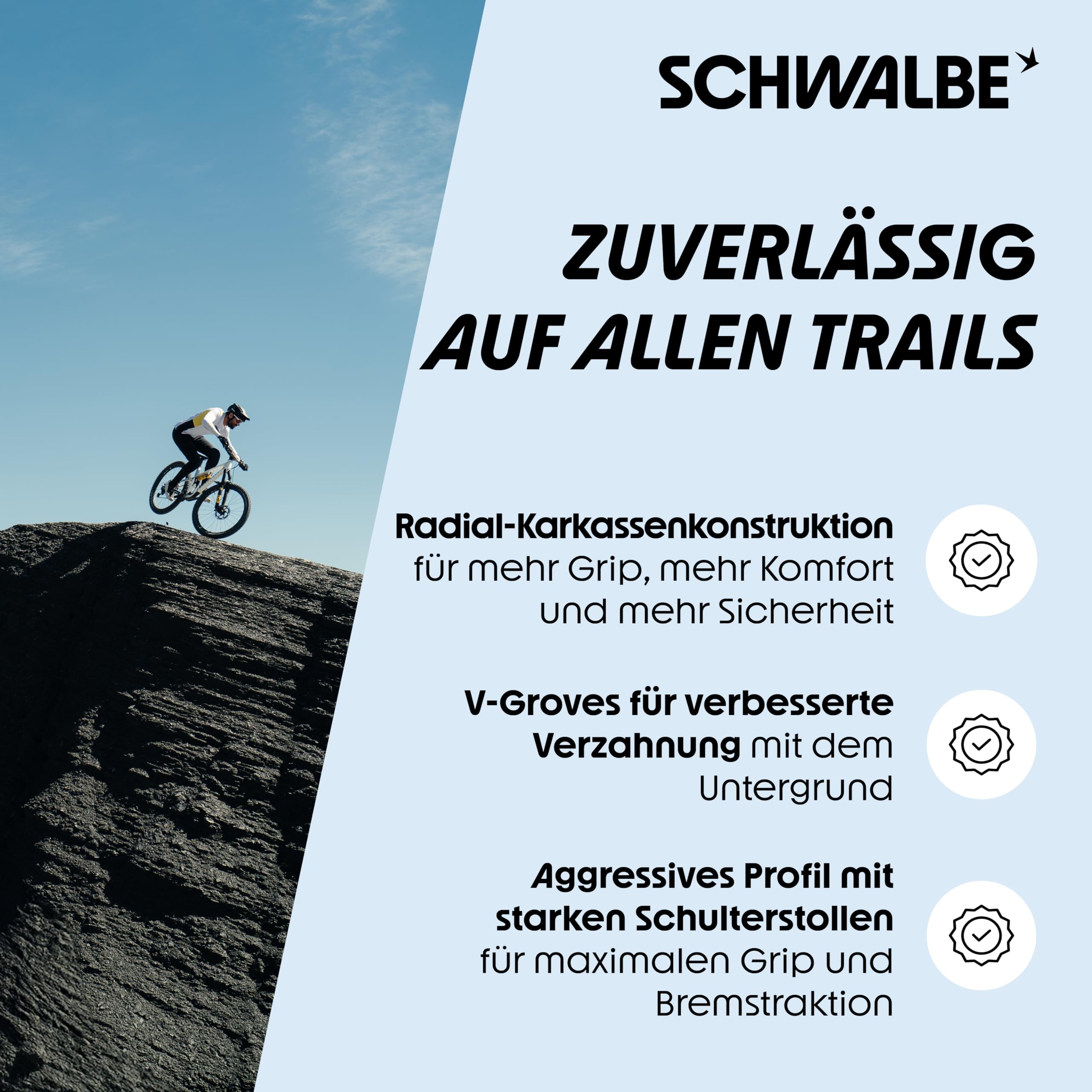 Schwalbe Fahrradreifen Magic Mary Radial – Downhill & Enduro MTB Reifen 27,5/29 Zoll - Tubeless Ready Faltreifen