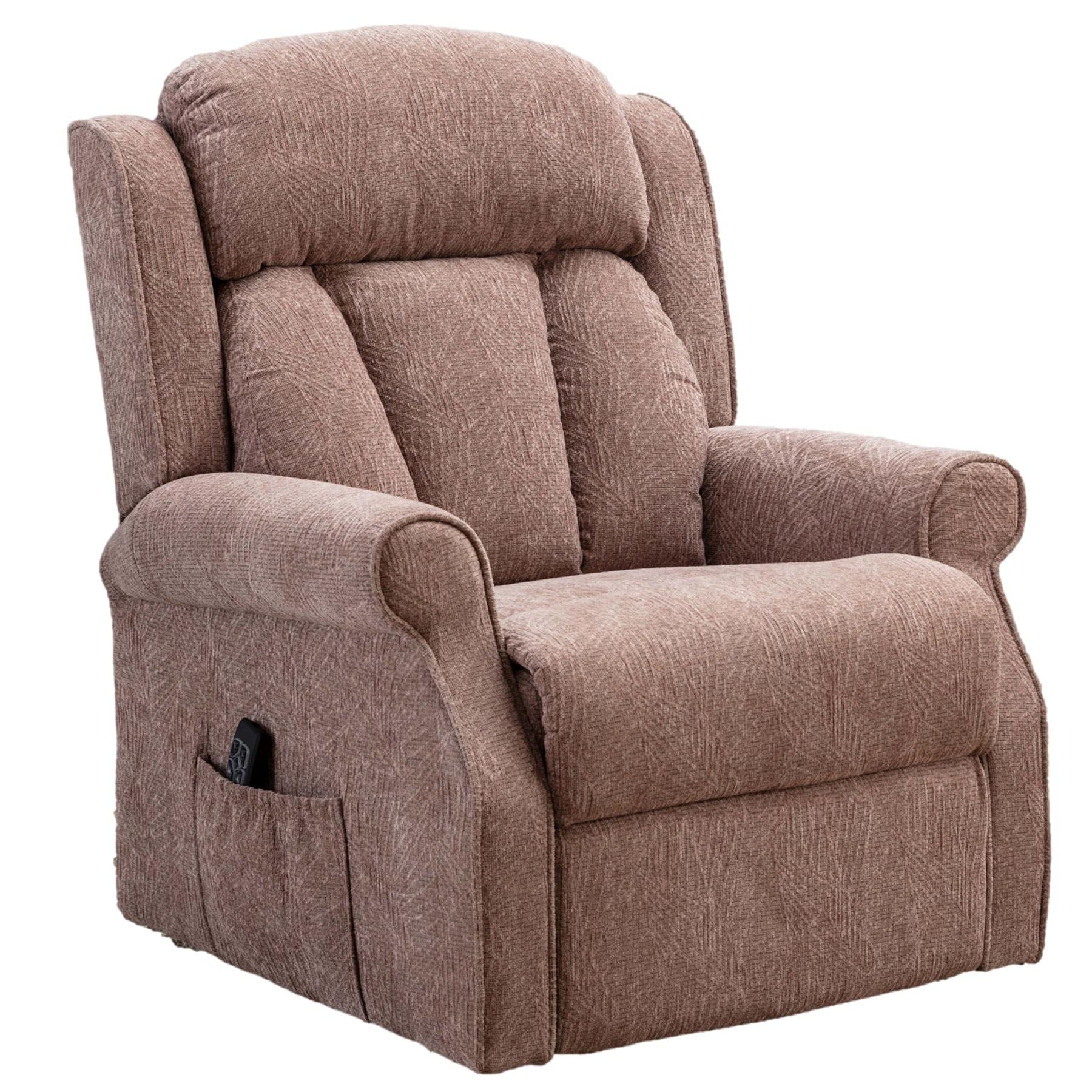 Sponsored Ad – The Darwin - Dual Motor Riser Recliner Mobility Arm Chair in Mink Brushstroke Fabric