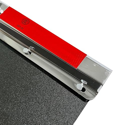 Miniatura 3 de Juego de 2 aletas de acero cromado con resorte recto con resorte para semirremolques de 24 x 24 pulgadas y soporte de suspensión de fango, pernos de