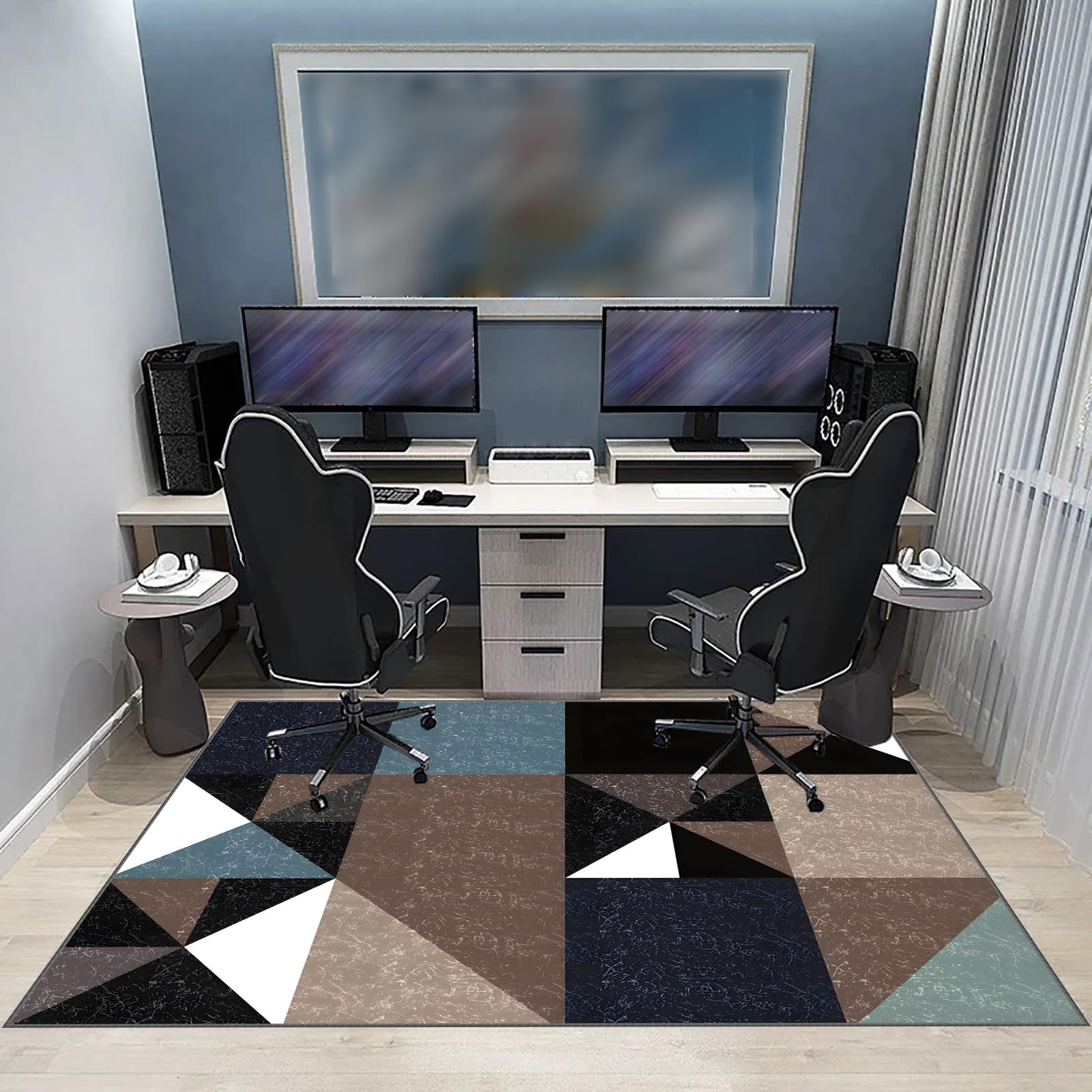 Tapis pour Chaise de Bureau, 200 x 300 cm Chairmat Tapis Protecteur de Sol pour fauteuils de Gaming, Tapis Chaise Gaming, Tapis de Chaise Polyvalent pour la Maison, Tapis Gaming Sol pour Sols Durs