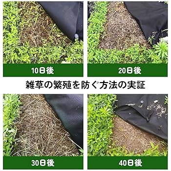 Amazon | 防草シート 1.2m×10m 除草シート 厚手不織布 防草