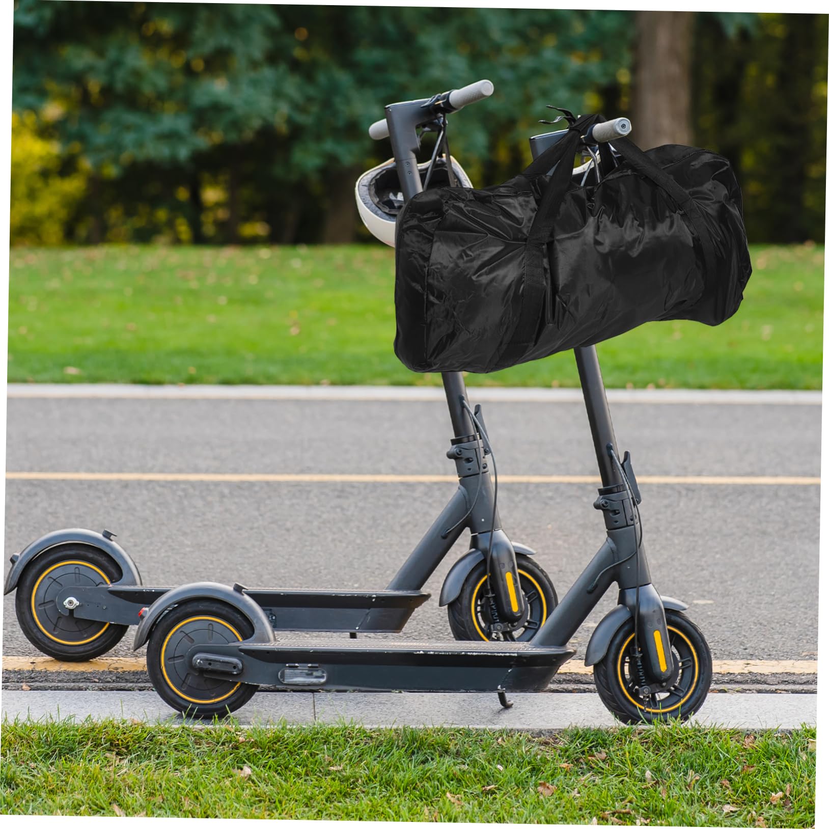 Abaodam Sacoche de Guidon pour Trottinette de Rangement Oxford de Transport Portable pour Accessoires de Trottinette