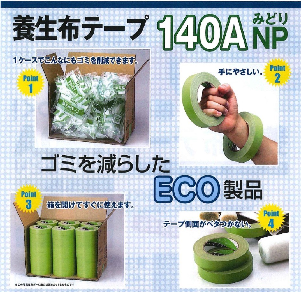 Amazon.co.jp: テラオカ 養生布テープ 幅25mmX長さ25m みどり No.140A 