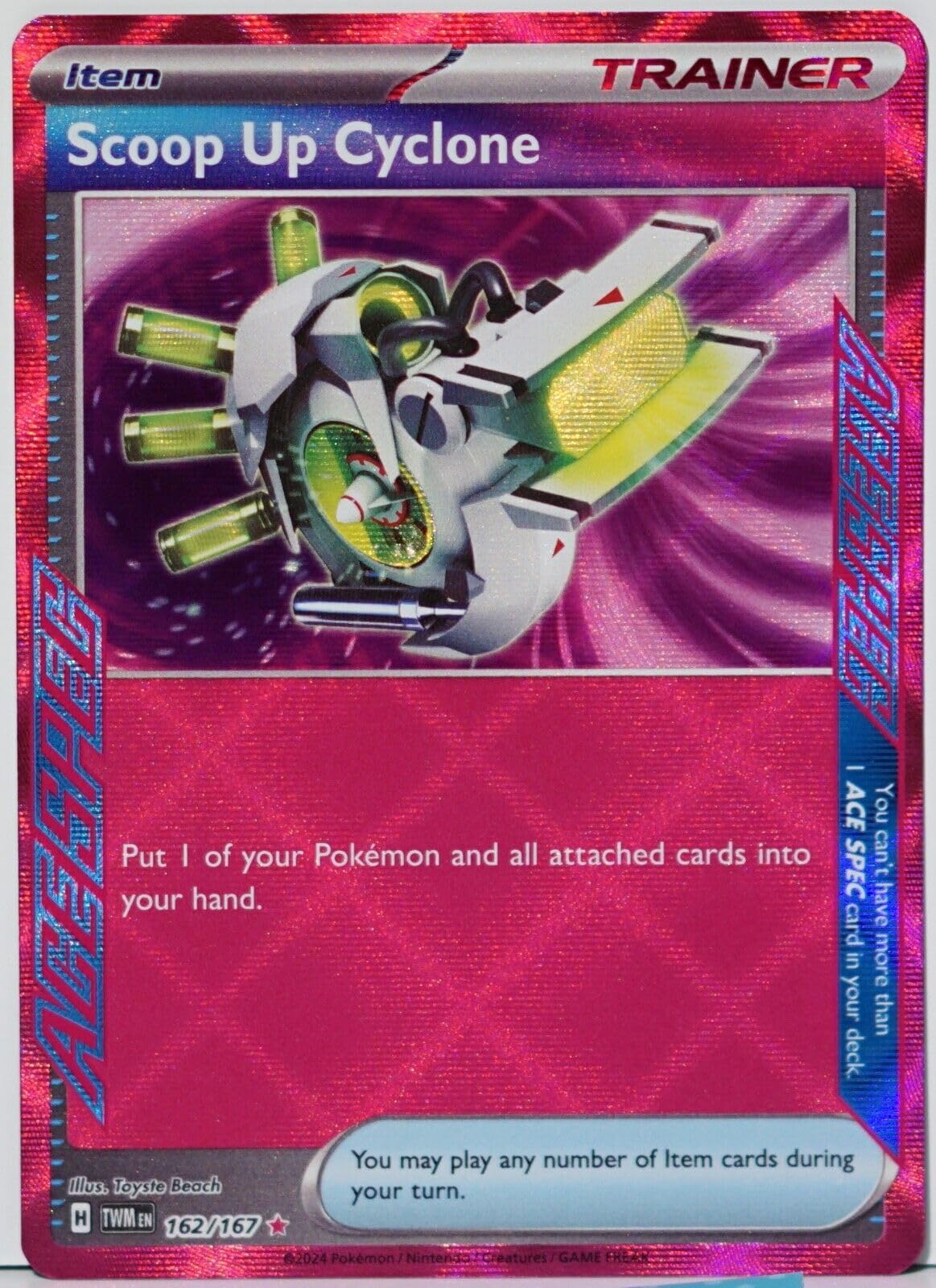 Scoop Up Cyclone 162/167 - Ace Spec Rare - Twilight Masquerade - Full Art - NM/M