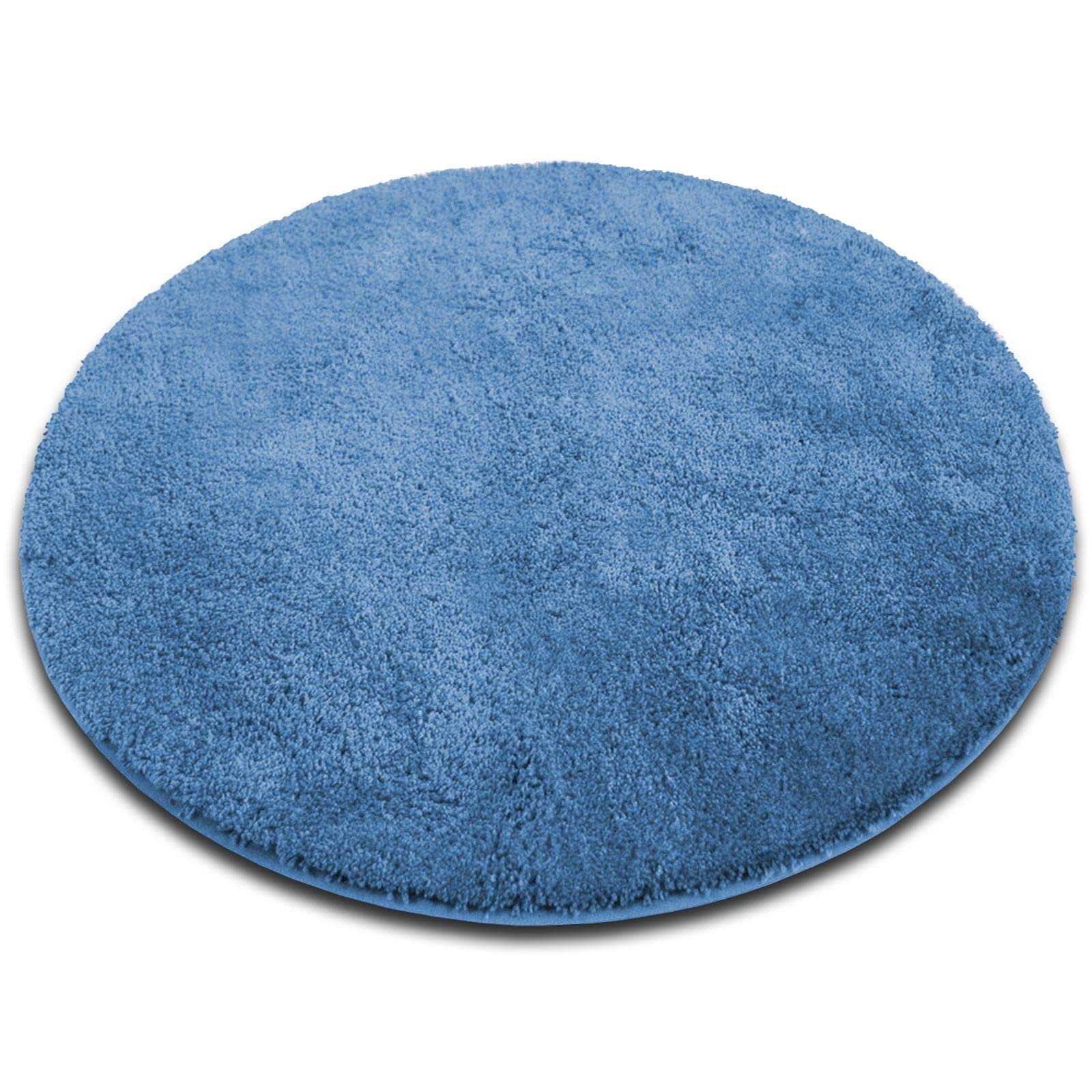 Floordirekt Sky Soft - Alfombrilla de baño (rectangular, redonda, extraesponjosa, antideslizante y de secado rápido, muchos colores y tamaños (70 x 120 cm, azul claro)