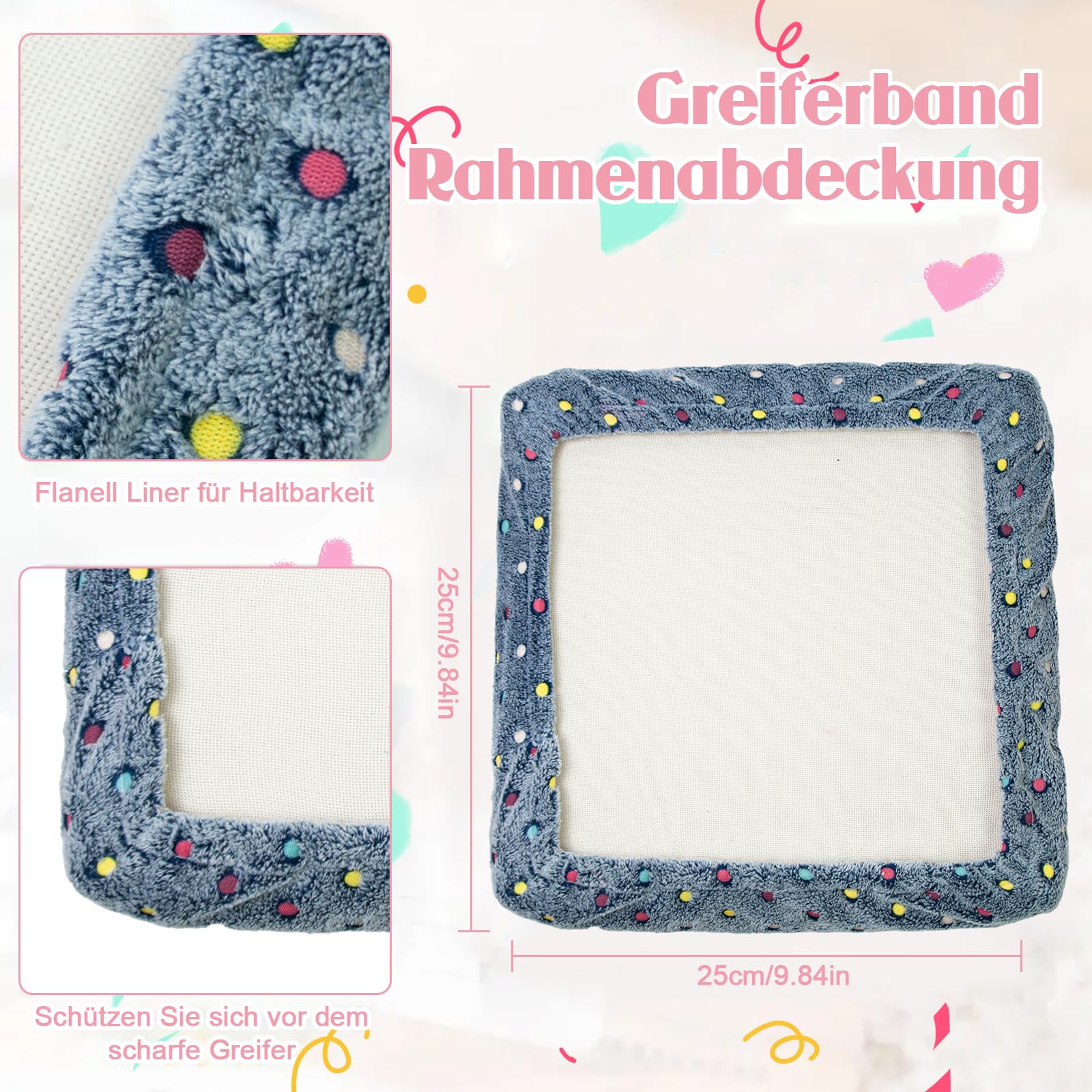 Couverture De Cadre De Touffetage, Couverture De Cadre D'accrochage De Tapis,Housse En Flanelle Pour Cadre Touffeté | Couverture De Cerceau De