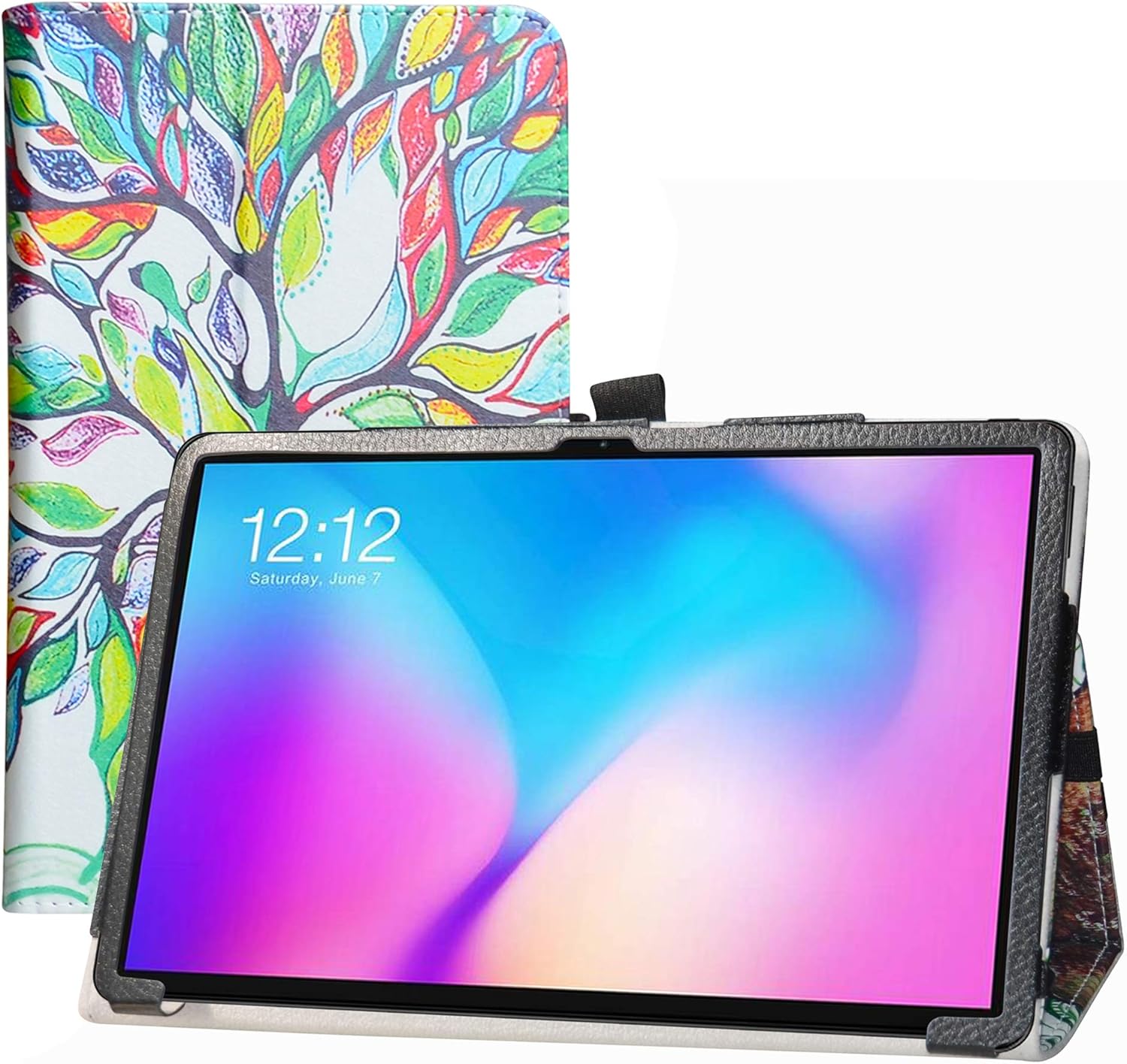 LFDZ Funda TECLAST T30,Soporte Cuero con Slim PU Funda Caso Case para 10.1