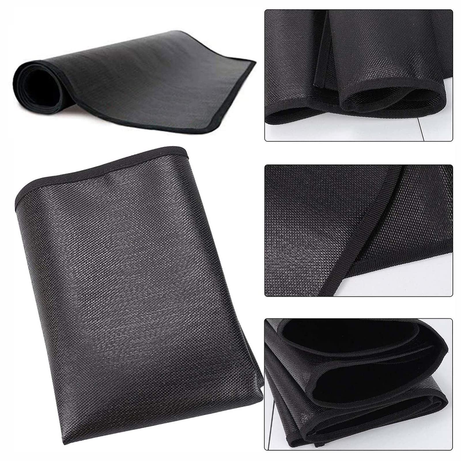 Tappeto per caminetto, tappetino ignifugo per caminetto, interno e resistente alla fiamma, in fibra di vetro, per caminetto, protezione da stufe e camino, dimensioni: 100 x 150 cm