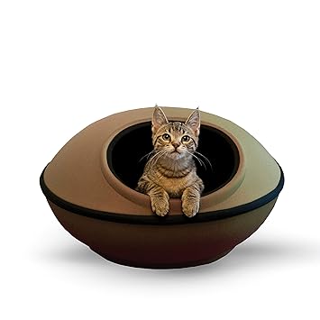 K&H Pet Products Mod Dream Pod Pet Bed Tan/Black 22