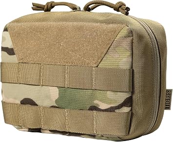 OneTigris Tactical Molle Pouches,Large Admin Pouch Utility Tool Pouch, Multi-Purpose Molle Accessories Waist Belt Pouch Bag 8" x 5" x 2.5"