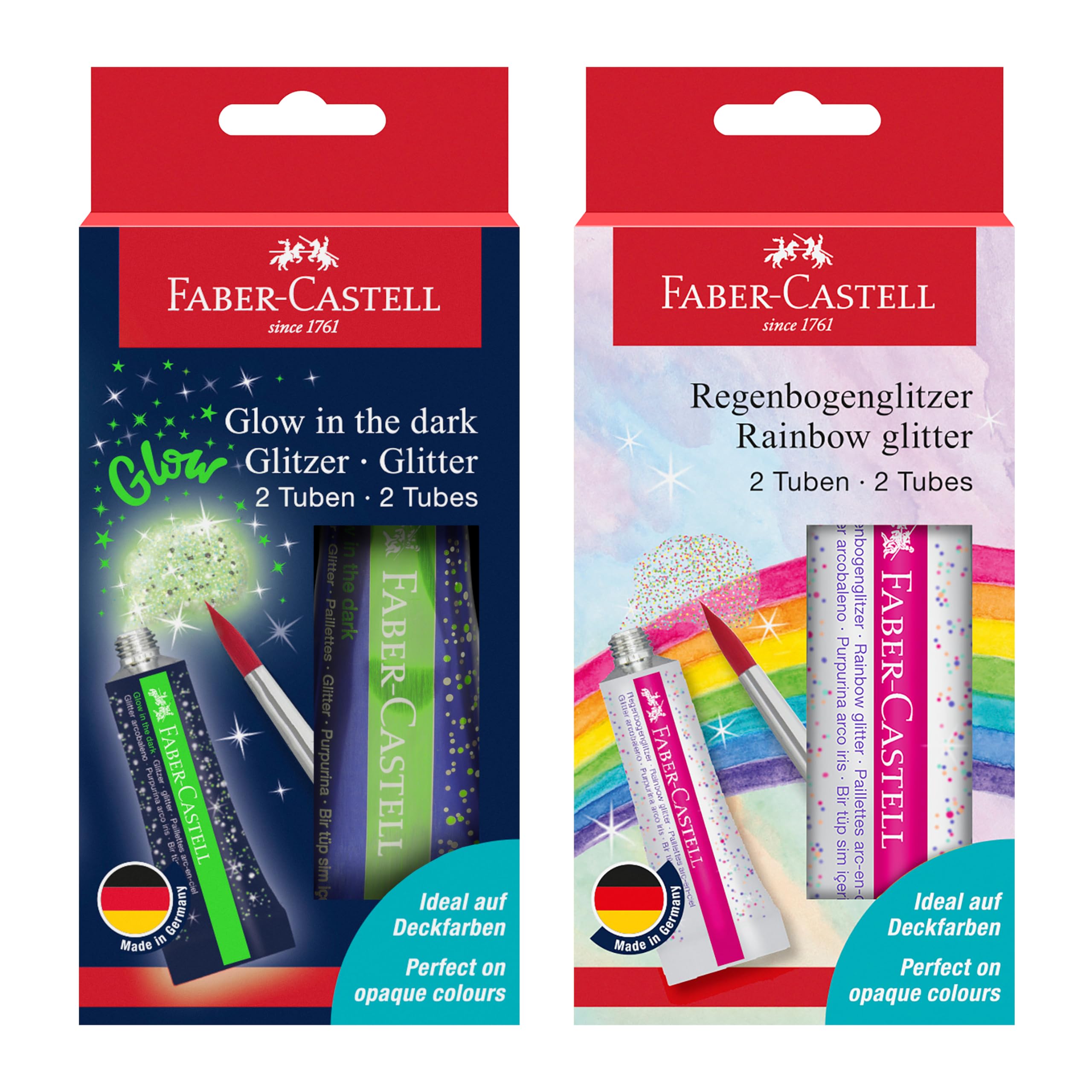 Set de Paillettes Arc-en-Ciel et Glow In The Dark - Faber-Castell