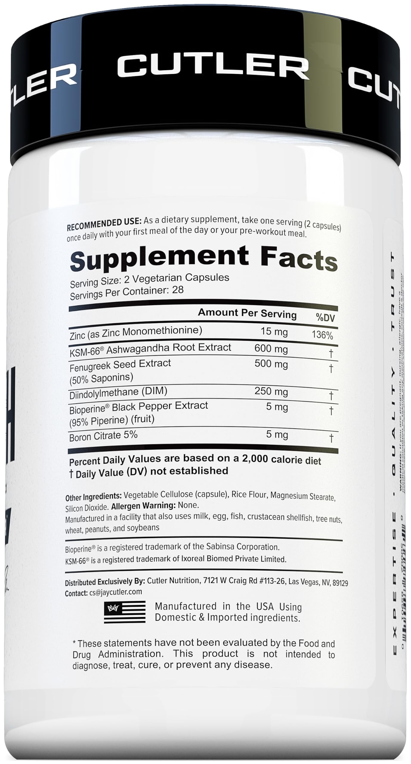 TRIUMPH Testosterone Booster for Men: Best Test Booster and Estrogen Blocker for Men with DIM, KSM 66 Ashwagandha, and Boron Citrate, Build Natural Lean Muscle Mass and Strength, 56 Veggie Capsules — Amazon image 6