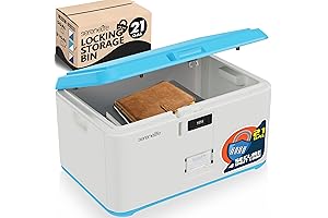 SereneLife Locking Storage Box: Secure Your Belongings in Style