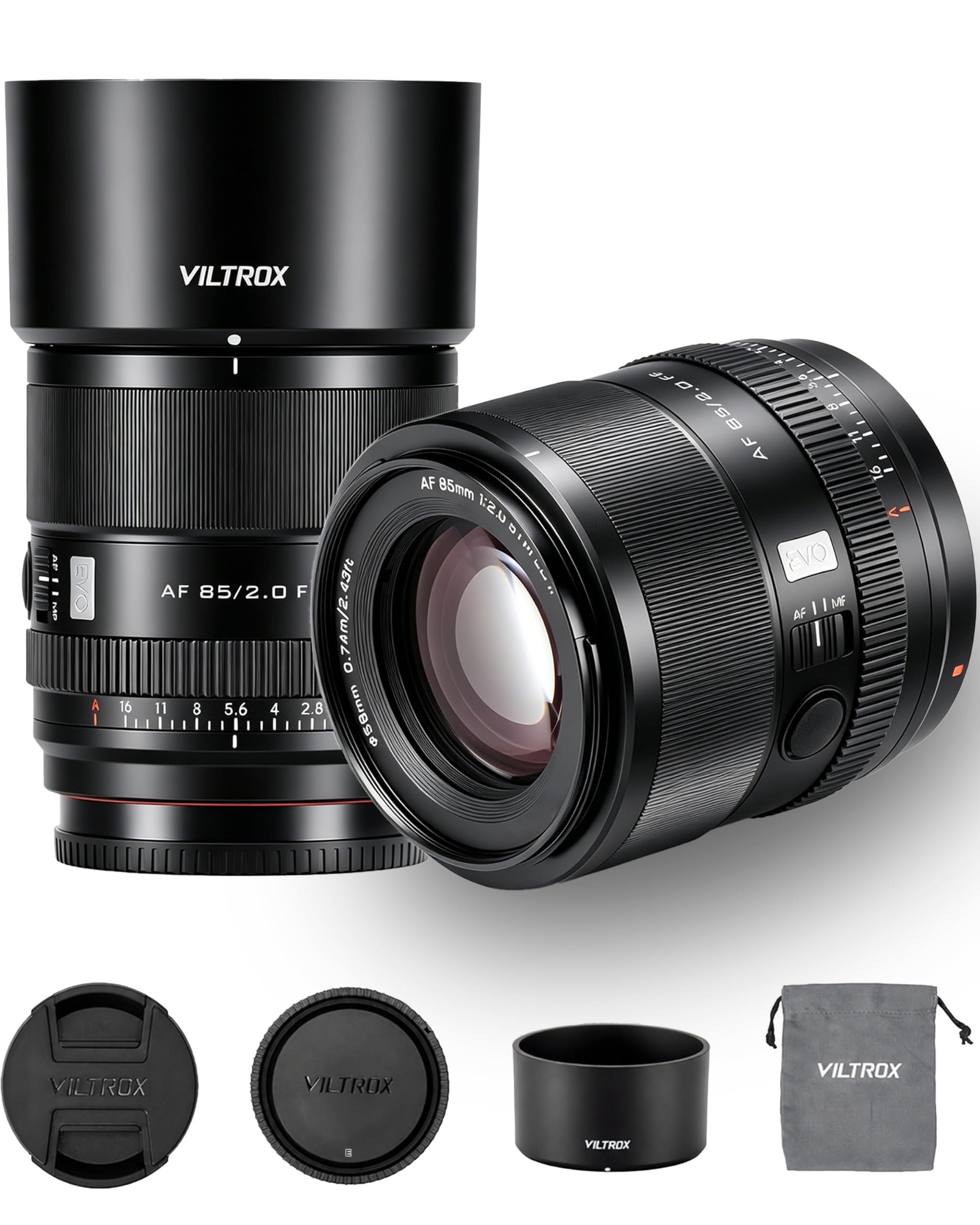 VILTROX AF 85mm F2.0 EVO Full Frame Portrait Lens for Sony E-Mount | F2.0 Large Aperture,…