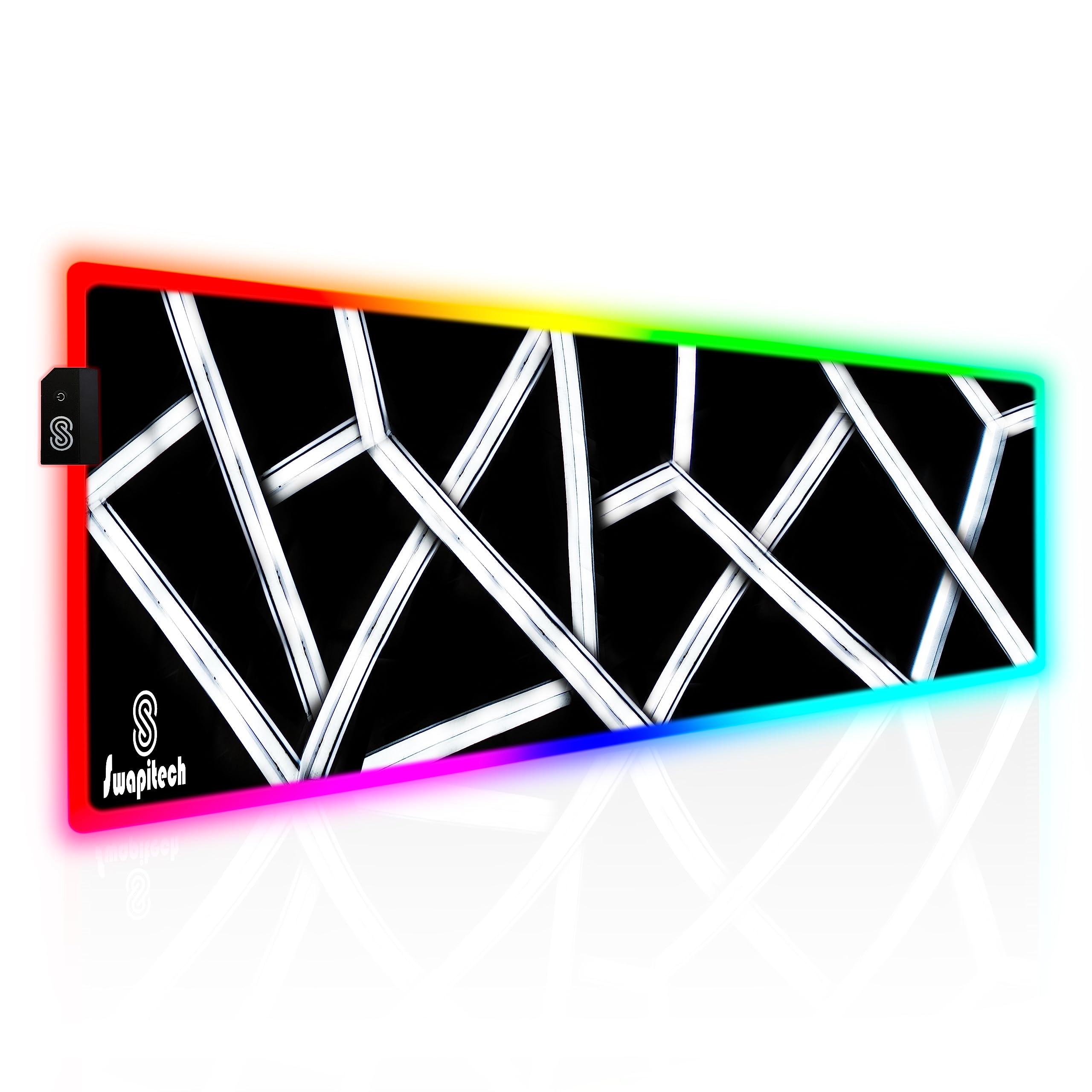 See full amazon price history chart for WAPITECH RGB Gaming Mouse Pad, Large Extended, 13 LED Modes, Premium Textured, Waterproof, Anti-Slip for Computer, Laptop, Gaming, Office & Home (Size- 800mm x 300mm x 4mm) (Geometric Black) WAPITECH RGB Gaming Mouse Pad, Large Extended, 13 LED Modes, Premium Textured, Waterproof, Anti-Slip for Computer, Laptop, Gaming, Office & Home (Size- 800mm x 300mm x 4mm) (Geometric Black) (B0BF15HR1V) Amazon Price History, Amazon Price Tracker