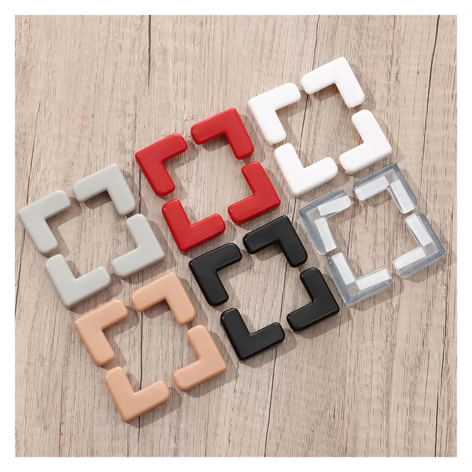 Protectores de Esquinas para mesas, Seguridad Infantil, 4 Piezas, PVC Suave, autoadhesivos, para Escritorio.