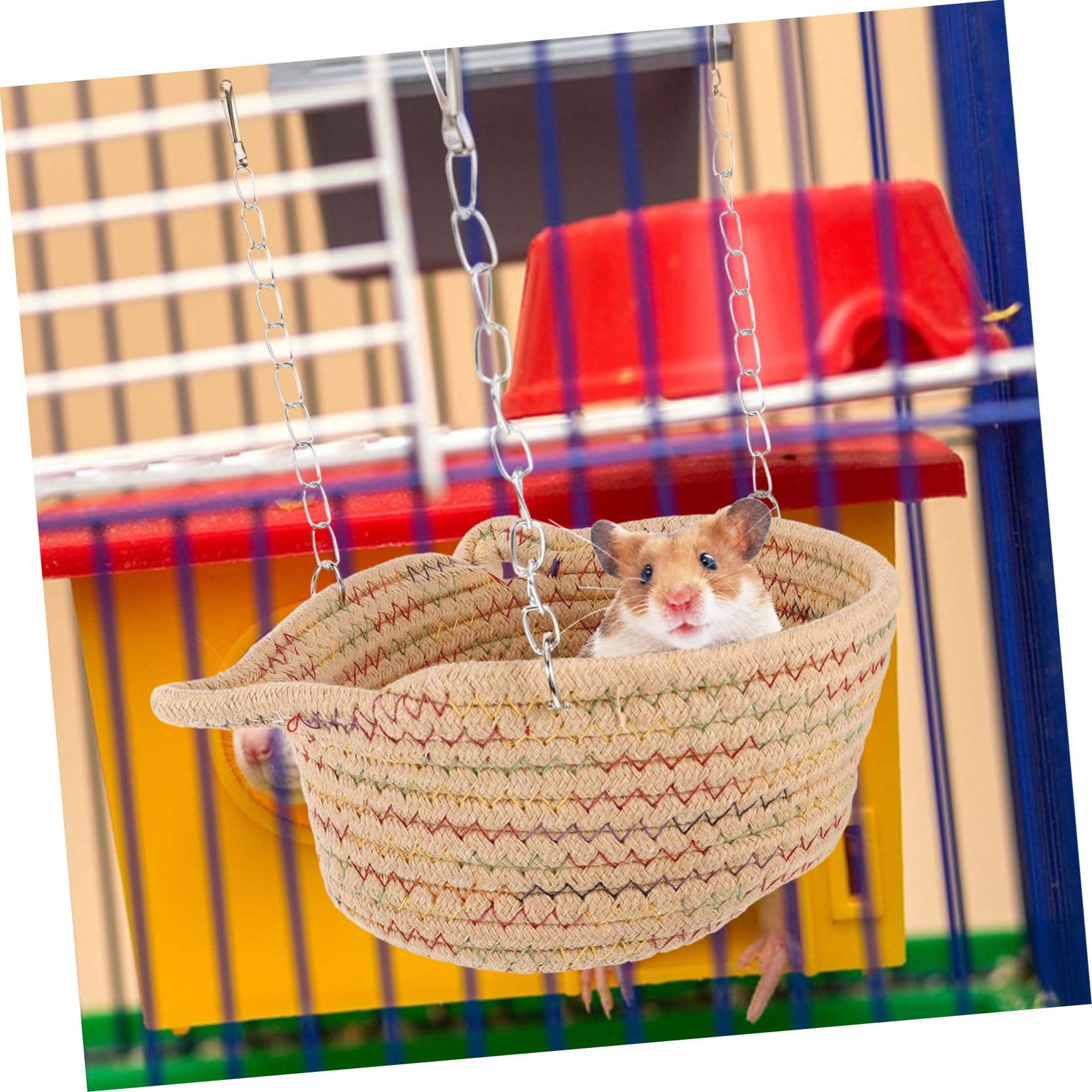 BESPORTBLE 4piezas Hamaca para Roedores Cama Colgante Cálida y para Hámsters Conejillos De Indias y Chinchillas para Jaulas y Refugios Decorativos