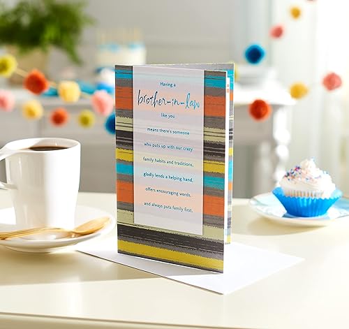 Miniatura 6 de American Greetings Tarjeta de cumpleaños para cuñado (Feeling Proud)