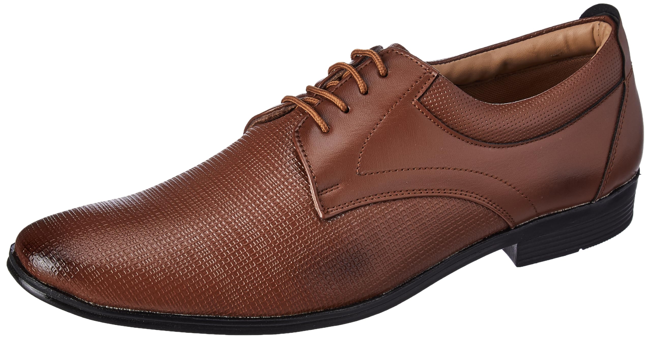 centrino Mens Formal Shoes | Lace-Up Business Casual | Men's Derby Dress Shoes | Cushioned Insole | Office Wear | Leather Formal Lace-Ups | Classic Design |Comfortable Formal Derby Shoes (6052)-picture-11