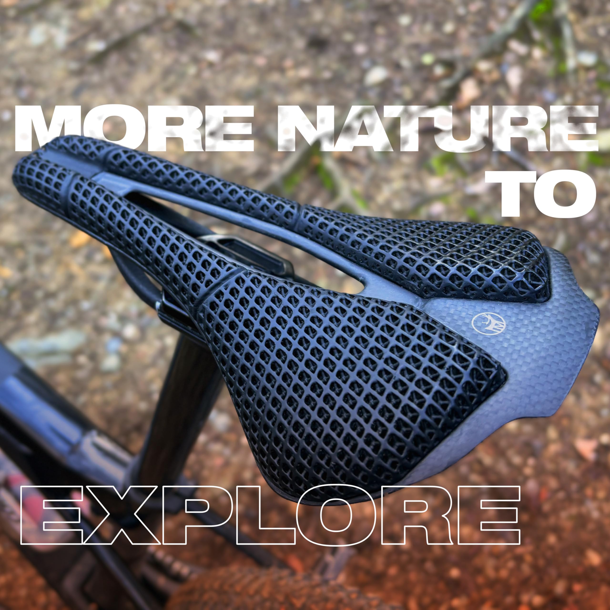 IMPALAPRO Sillín de Carbono Impreso en 3D Ultraligero 250x140mm — Sillín 3D T800 Firmeza Alta - Sillín Bicicleta Carbono con Hueco Ergonómico Transpirable — Raíles Ovalados 7x9mm