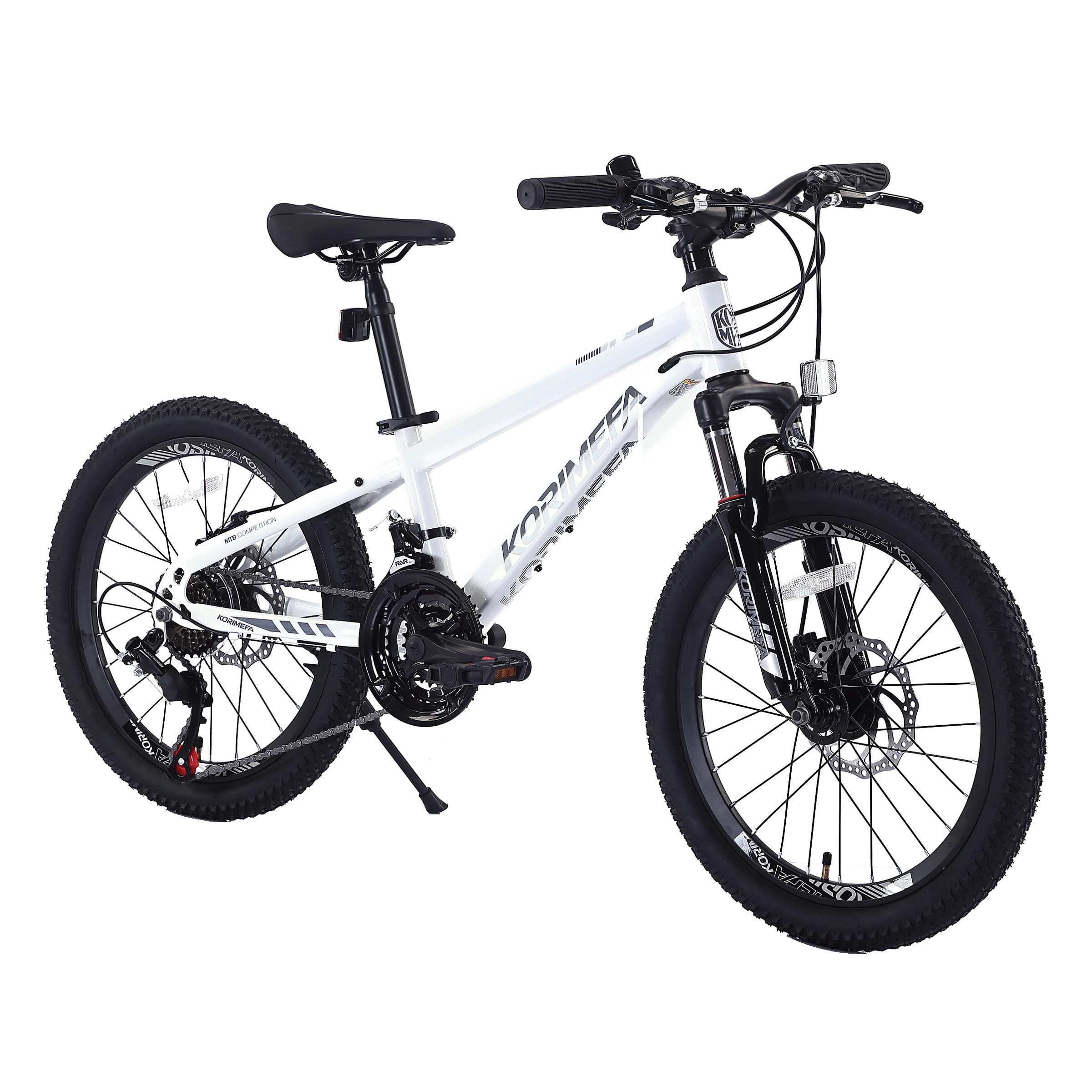 KORIMEFA Kids 20/24in Mountain Bike for Boys Girls, 21 Speed | MTB Bicycle with Suspensio…
