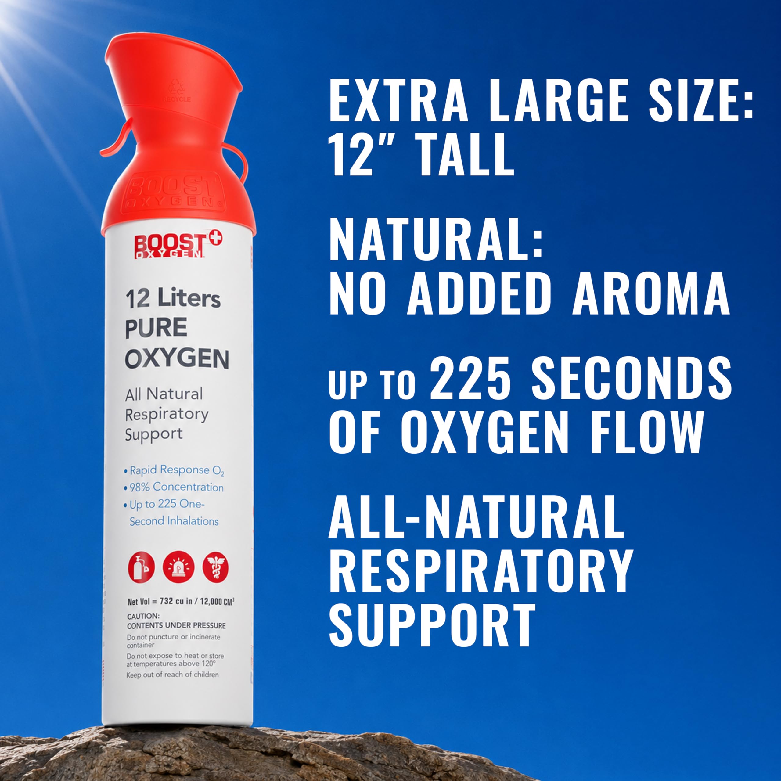 Amazon.com: Boost Oxygen Extra-Large Rapid Response 12L Canister