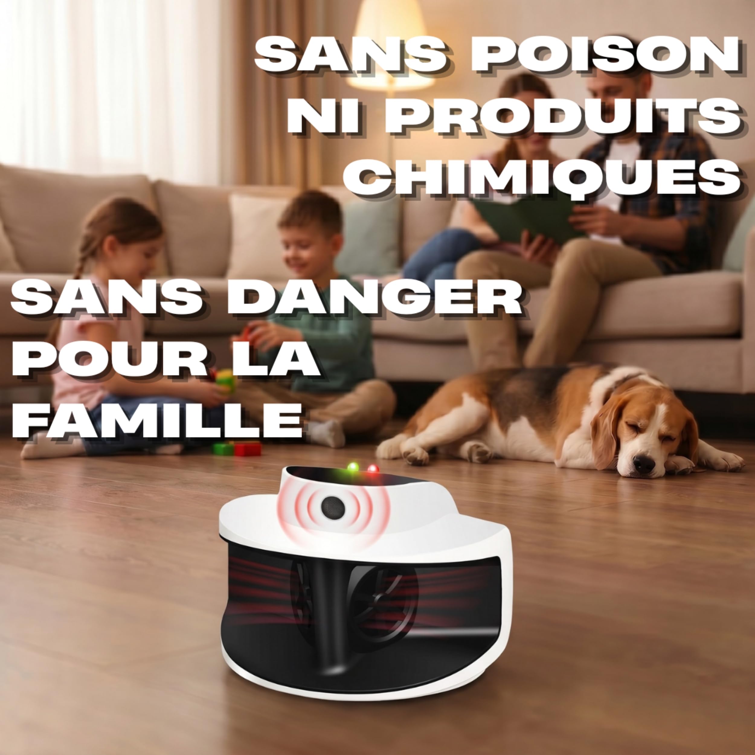 Anti Nuisibles À Ultrasons - Contre Souris, Rat, Loirs, Fouine Et Autres Rongeurs - Répulsif Électronique Professionnel pour L'intérieur - Appareil Efficace sans Piège Ni Produits Chimiques