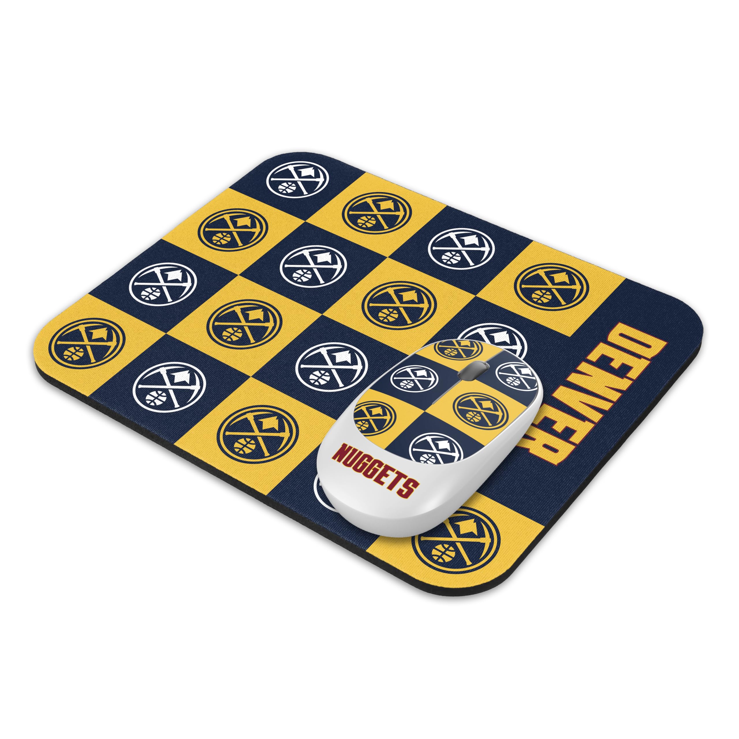 Photo 1 of ?SOAR NBA Wireless Mouse and Mouse Pad- Checkered, Denver Nuggets