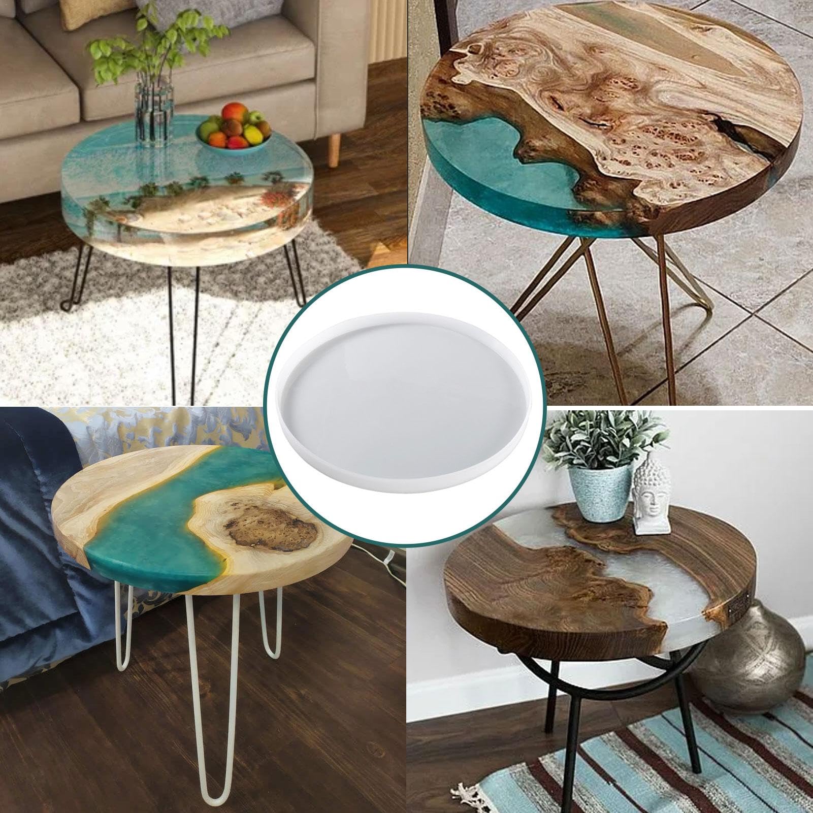 Set 6 Stampi In Silicone Per Resina - Forme Per Ciondoli, Orecchini E Portachiavi Fai Da Te - Foto 7