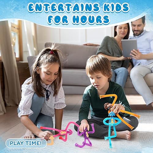 Vista 18 de Juguetes de Navidad para niños pequeños, tubo sensorial para personas con autismo, juguetes de viaje, actividades en avión, automóvil, juguetes