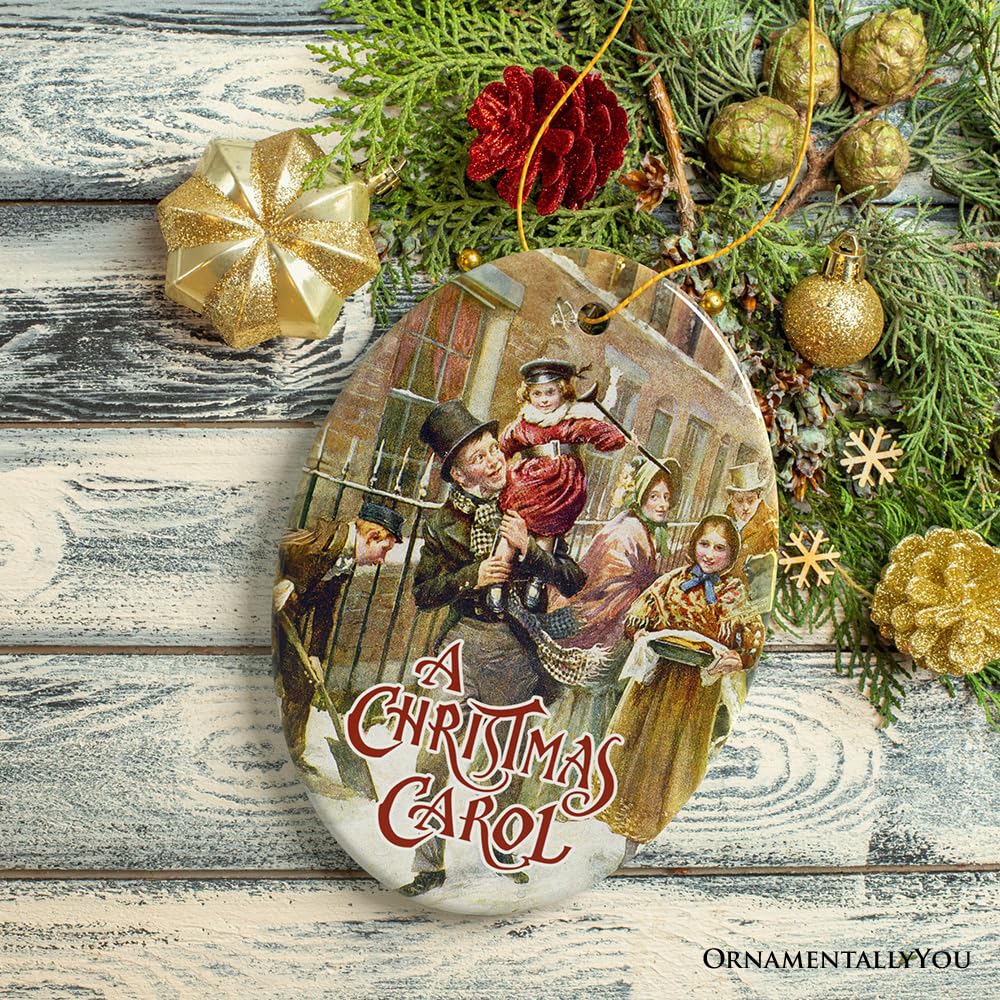 Amazon.com: Vintage Bob Cratchit and Tiny Tim Ornament, A  display picture 1