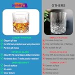 Whiskey Glasses Set of 8, 330ml Cocktail Glasses in Gift Box (Buy 6, get 2 Free), Crystal Old Fashioned Glass for Drinking Bourbon Vodka Rum Liquor, Barware Gifts for Men