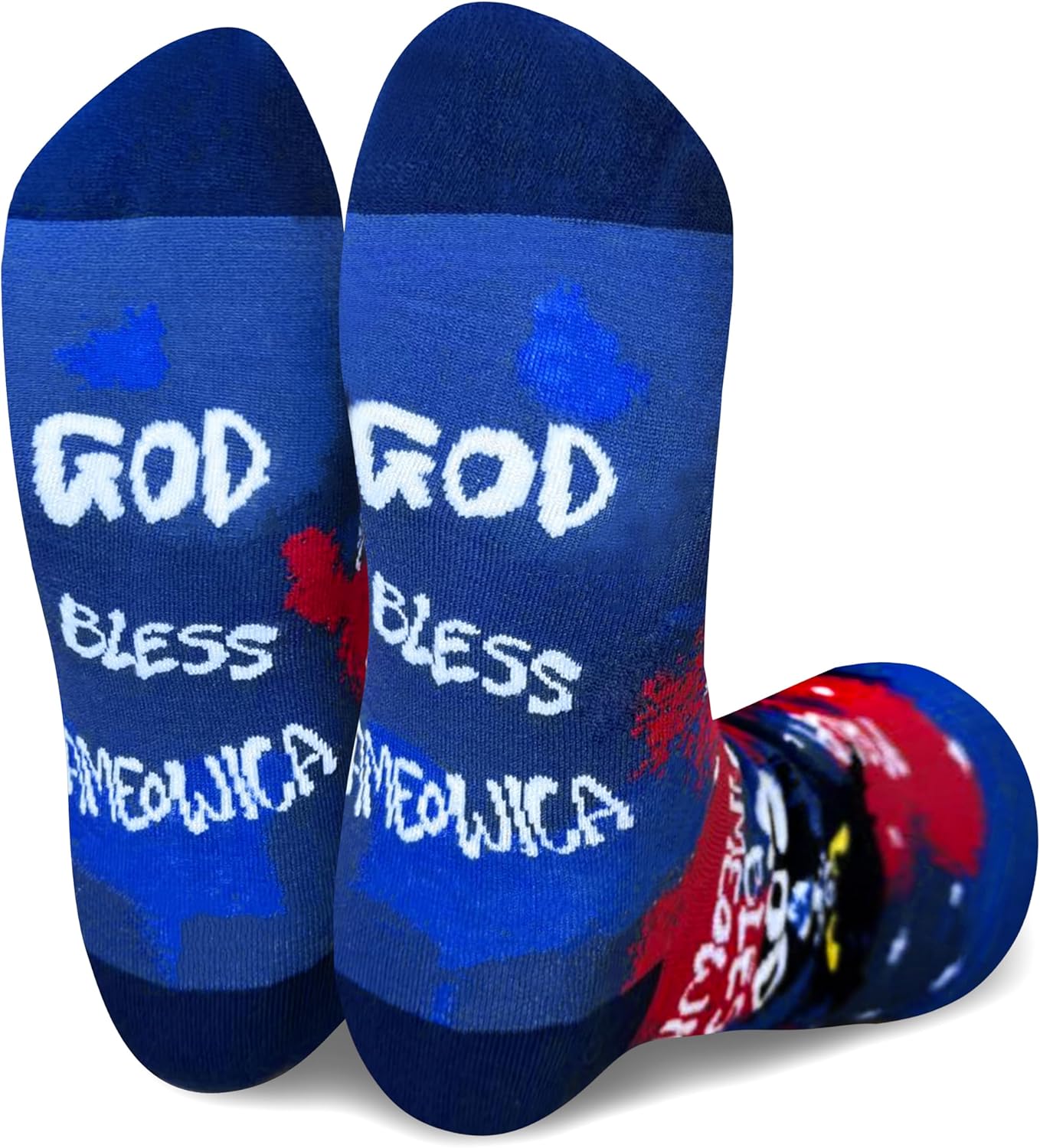 ANTI BASIC Novelty Black Cat Dad Socks Gift for Men(fits men shoe size 7-12)(USA cat) - Image 4