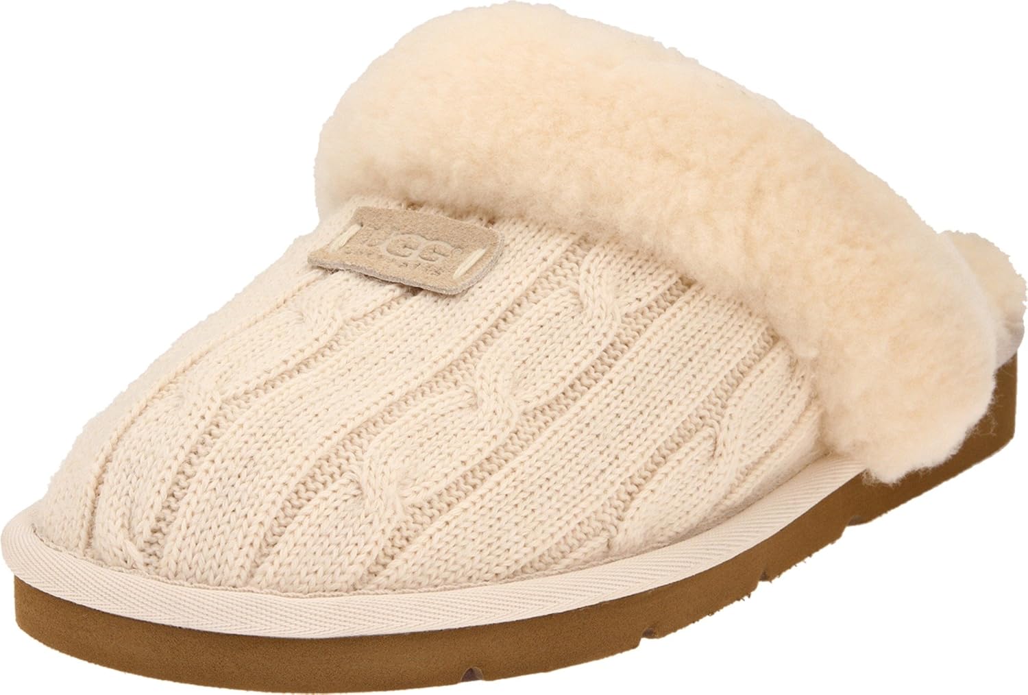 Cream knit ugg slippers Clearance