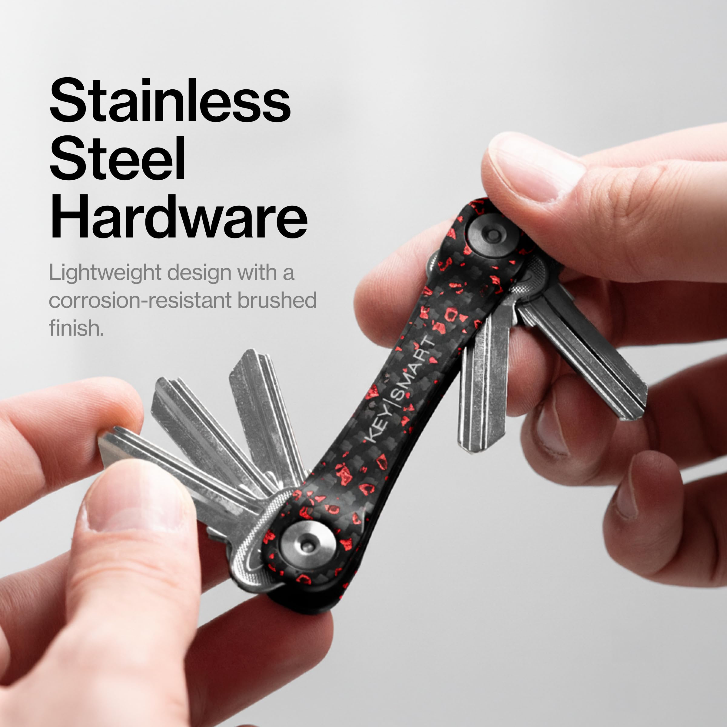 KeySmart KS019e-Green Premium kompaktowy organizer na klucze, zielony, jeden rozmiar
