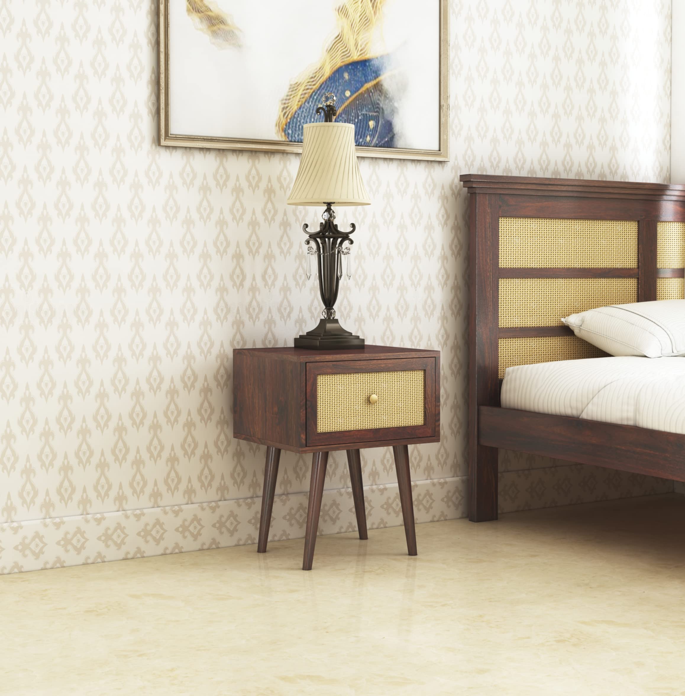 See full amazon price history chart for Ganpati Arts Sheesham Wood Cane Bedside End Table Decorative Side Tables with 1 Drawer Storage for Bedroom Living Room Hotel (Walnut Finish) 1 Year Warranty Ganpati Arts Sheesham Wood Cane Bedside End Table Decorative Side Tables with 1 Drawer Storage for Bedroom Living Room Hotel (Walnut Finish) 1 Year Warranty (B0BWJYLBCB) Amazon Price History, Amazon Price Tracker