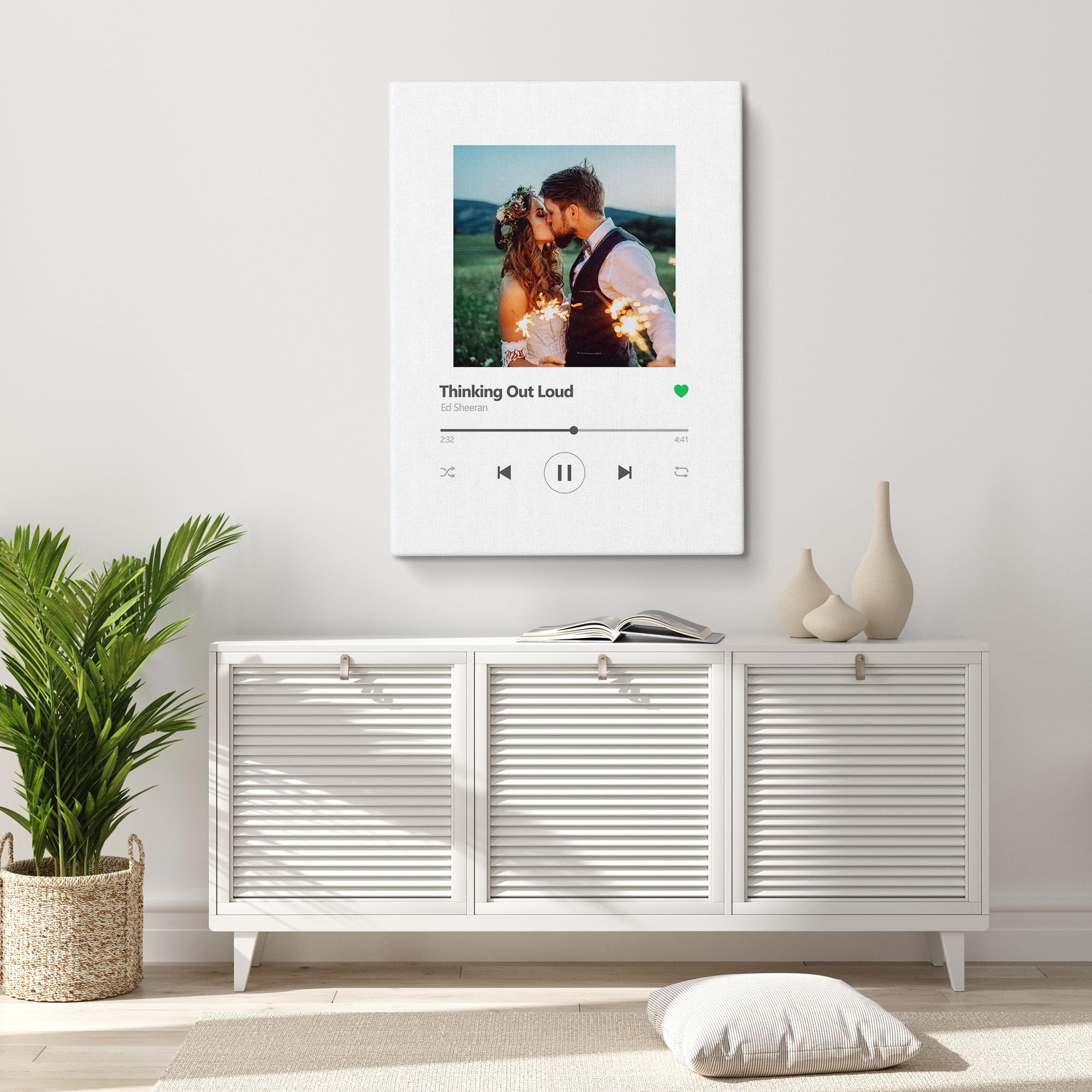 Spotify Musica - Decorazione da parete per soggiorno, idea regalo personalizzata per donna o uomo | Cornice personalizzata per compleanno | Oggetto personalizzato con nome