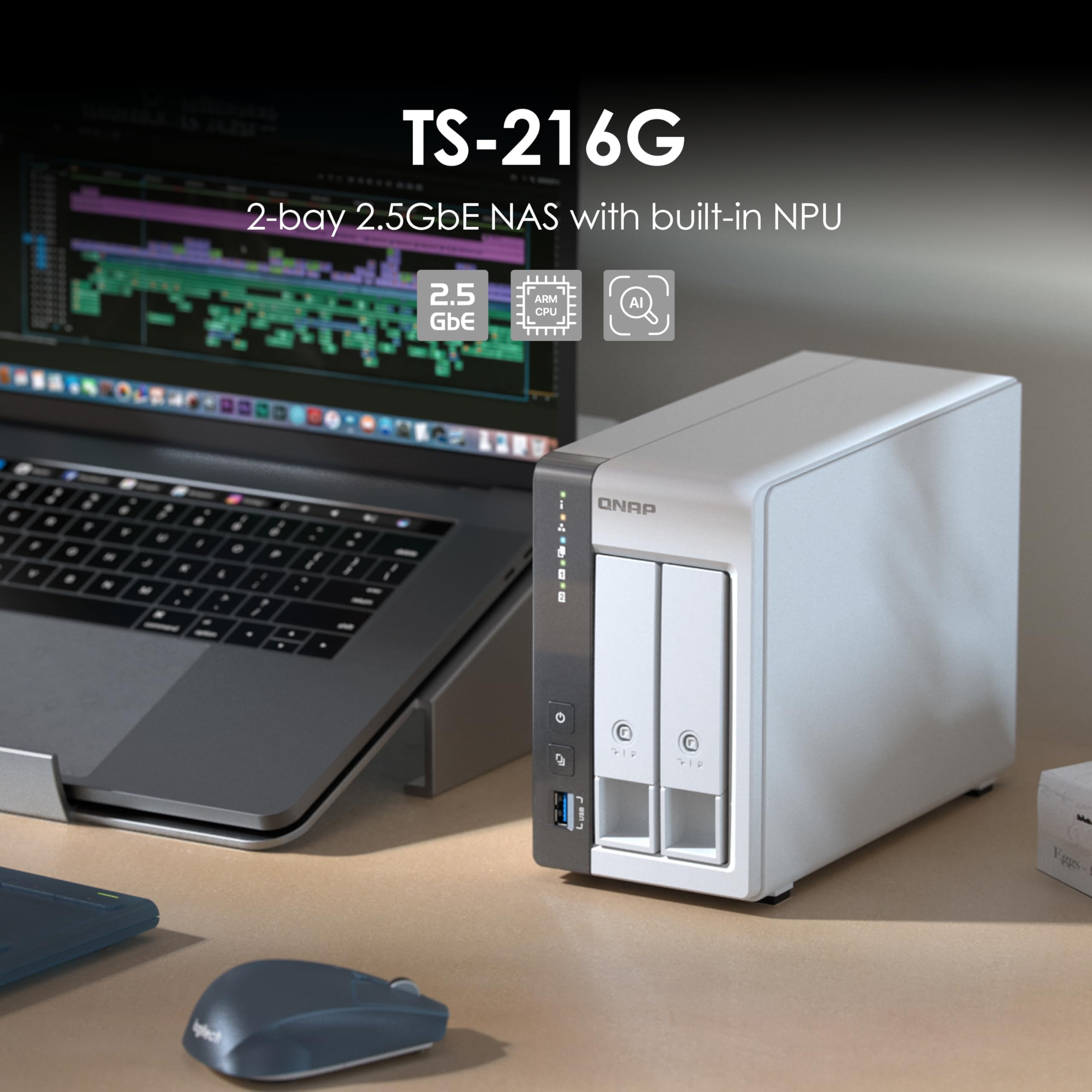 Amazon.com: QNAP TS-216G-US - The Most Affordable 2-Bay 2.5GbE